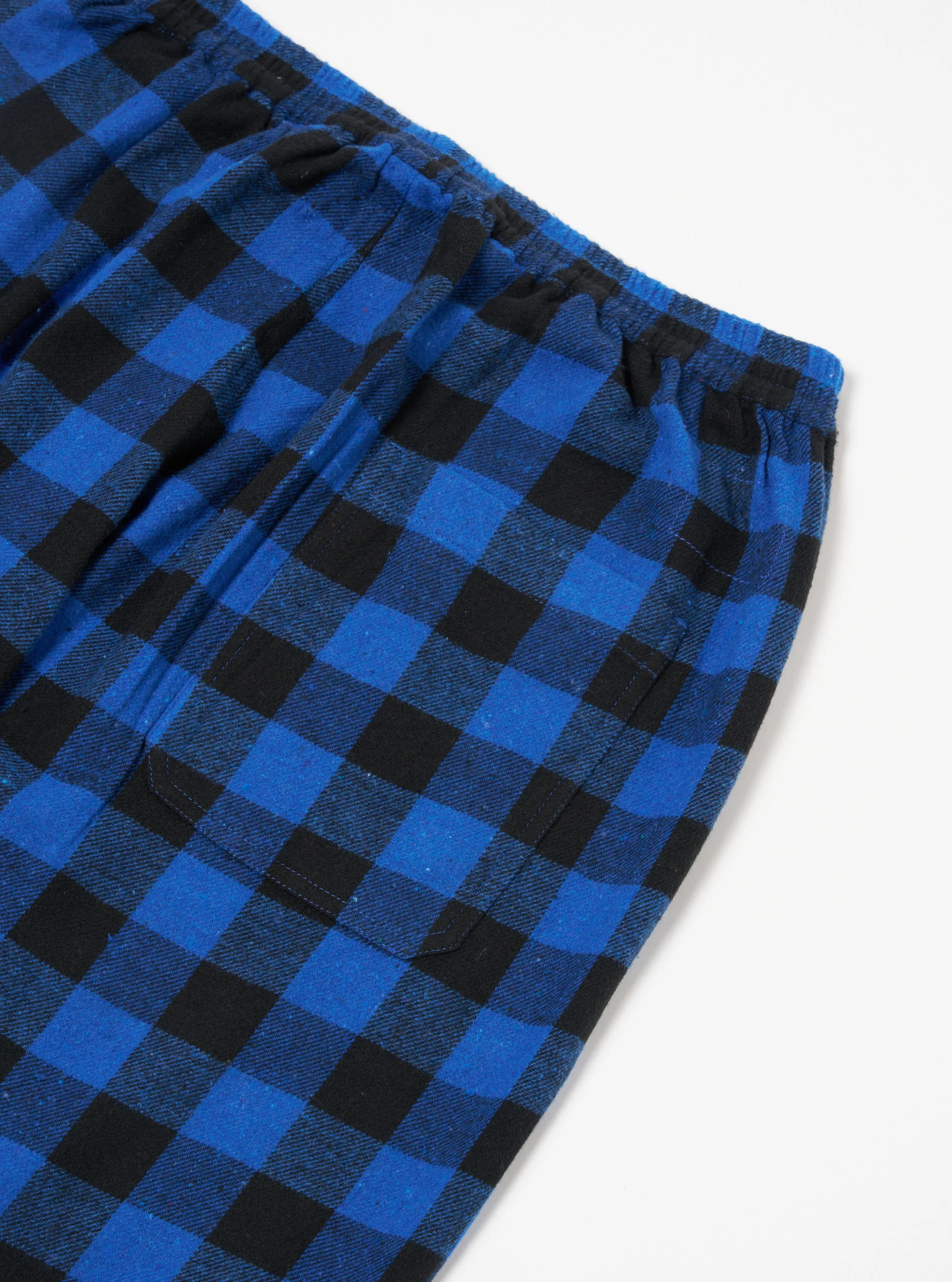 Blue Brushed Bold Gingham Pyjama Pant sold by Universal Works product image thumbnail 4