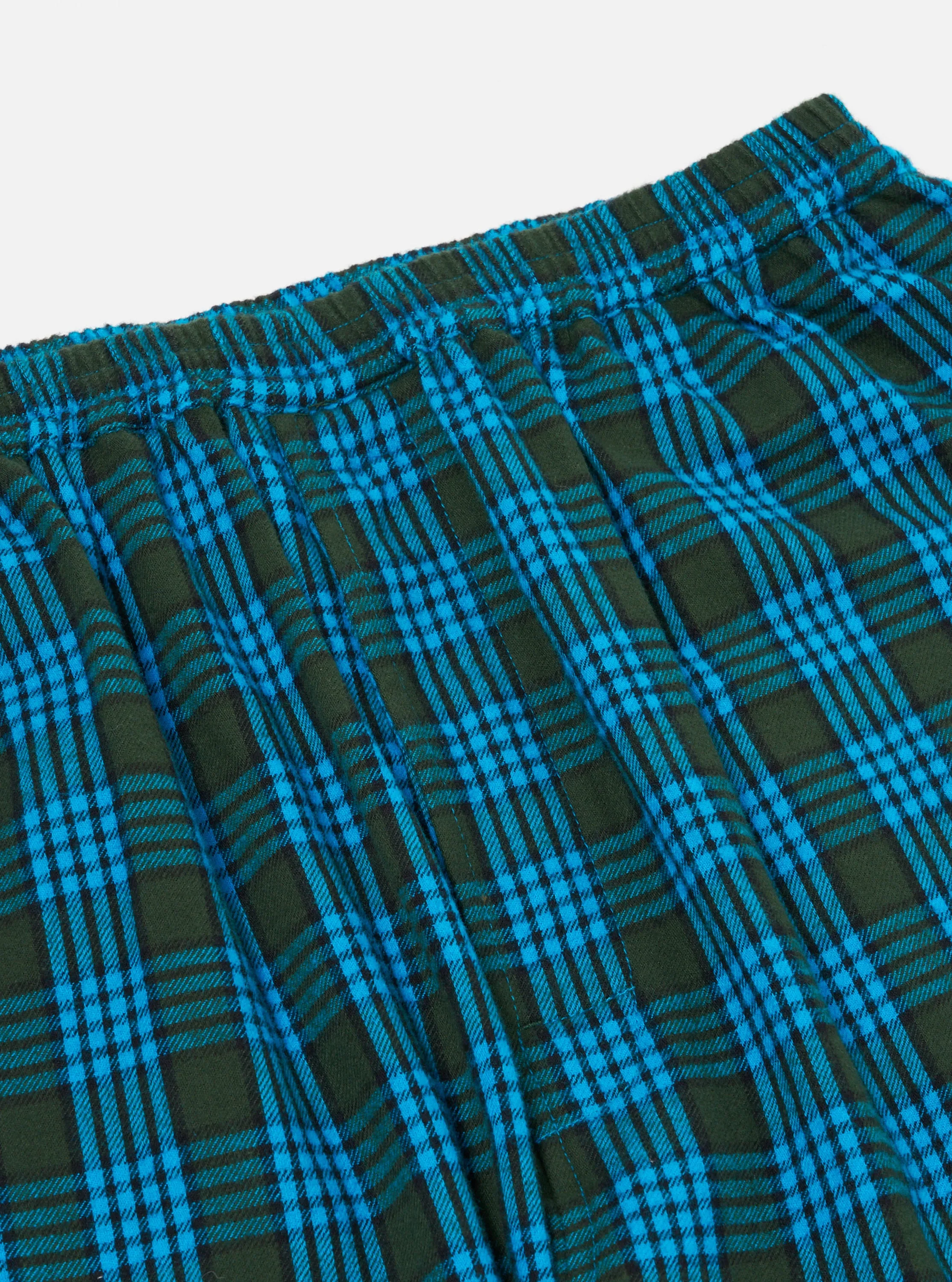 Blue Brushed Check Pyjama Pant sold by Universal Works product image thumbnail 3