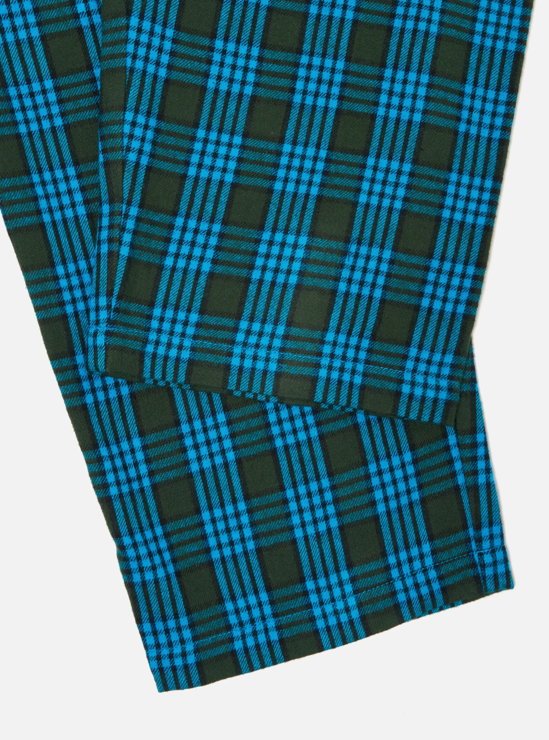 Blue Brushed Check Pyjama Pant sold by Universal Works product image thumbnail 5