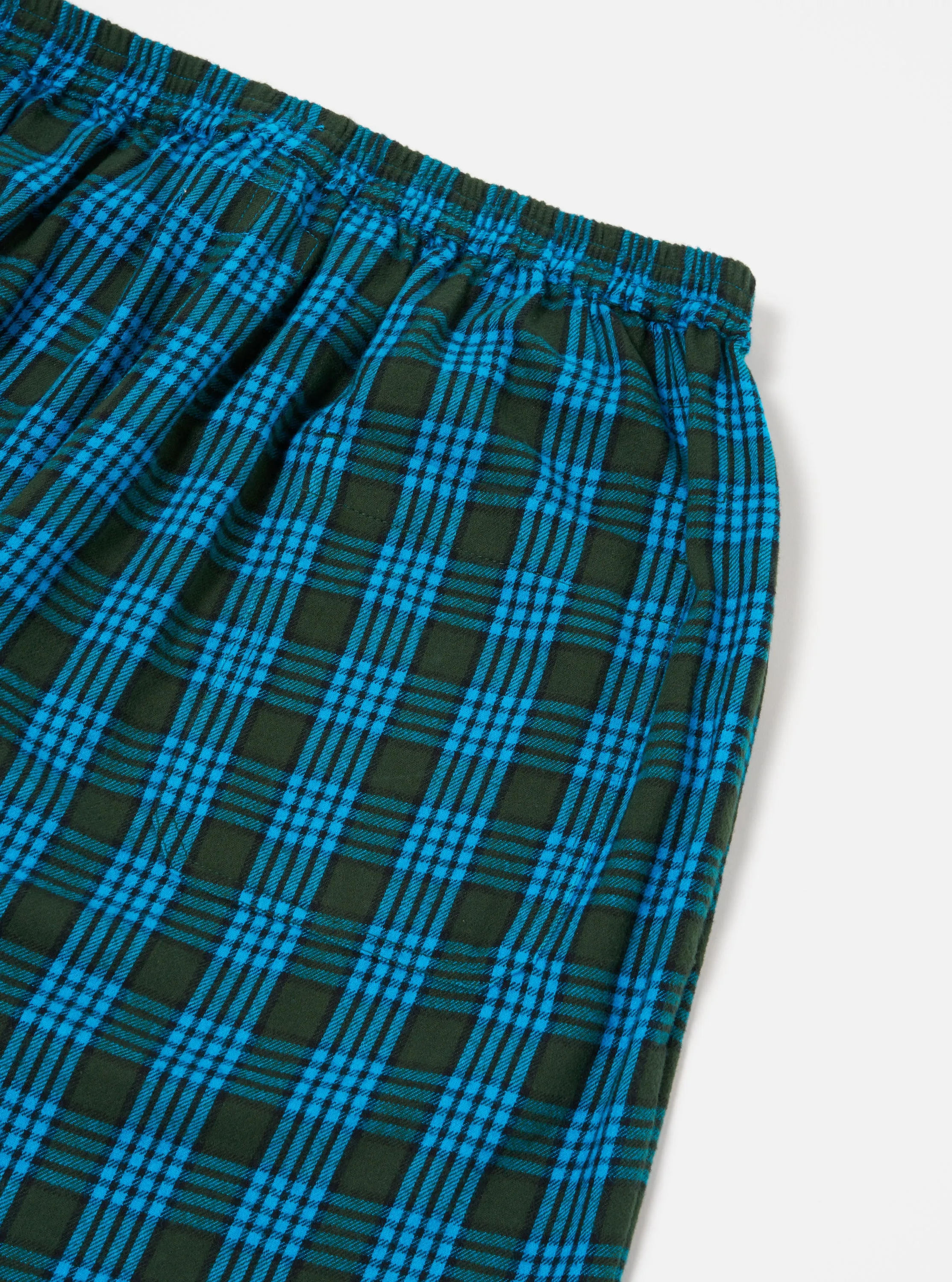 Blue Brushed Check Pyjama Pant sold by Universal Works product image thumbnail 4
