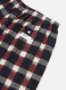 Universal Works 3 Pack Boxer Short in Navy/Brown Check Ikat sold by Universal Works