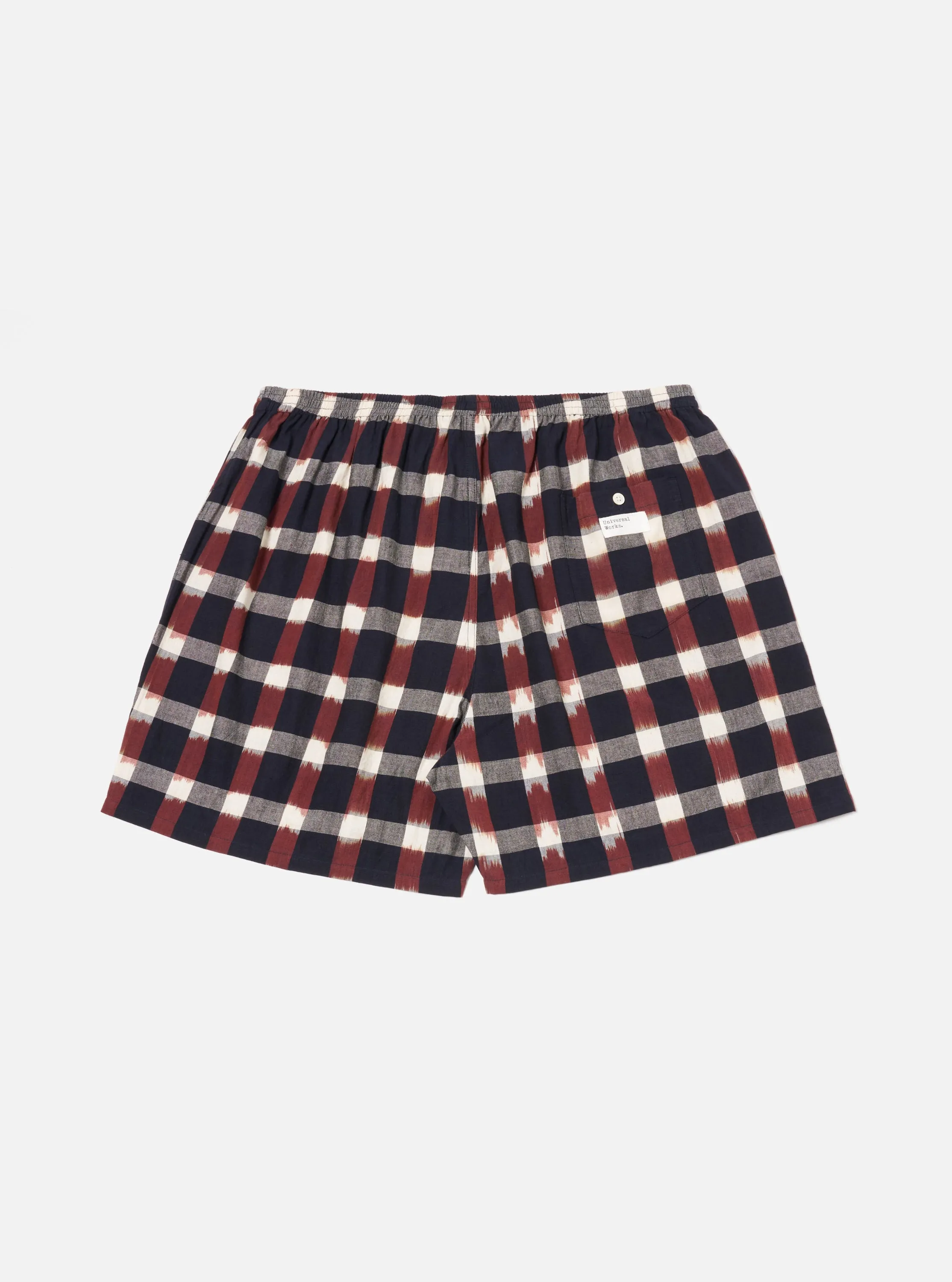 Universal Works 3 Pack Boxer Short in Navy/Brown Check Ikat sold by Universal Works product image thumbnail 3