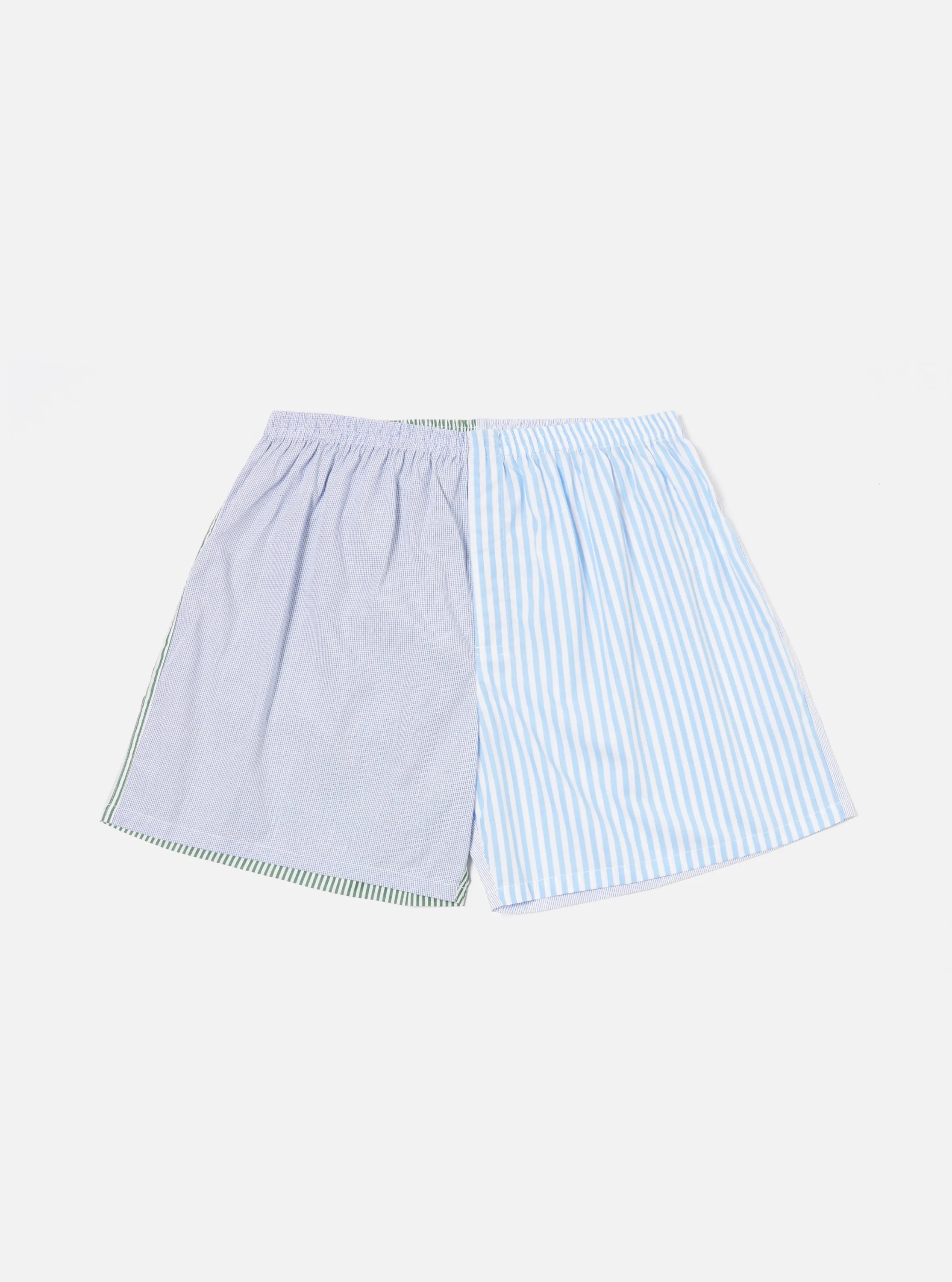 Blue Classic Mix Boxer Short sold by Universal Works