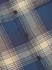 Universal Works L/S Utility Shirt in Navy Double Faced Check sold by Universal Works