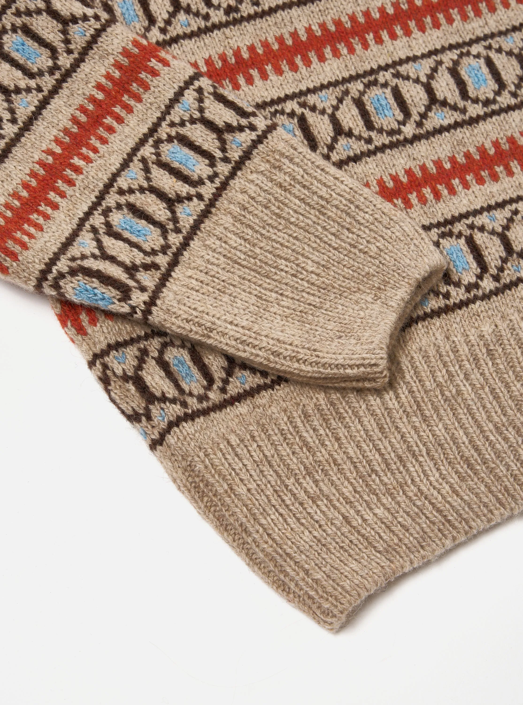 Oatmeal Eco Wool Loose Pocket Crew sold by Universal Works product image thumbnail 5