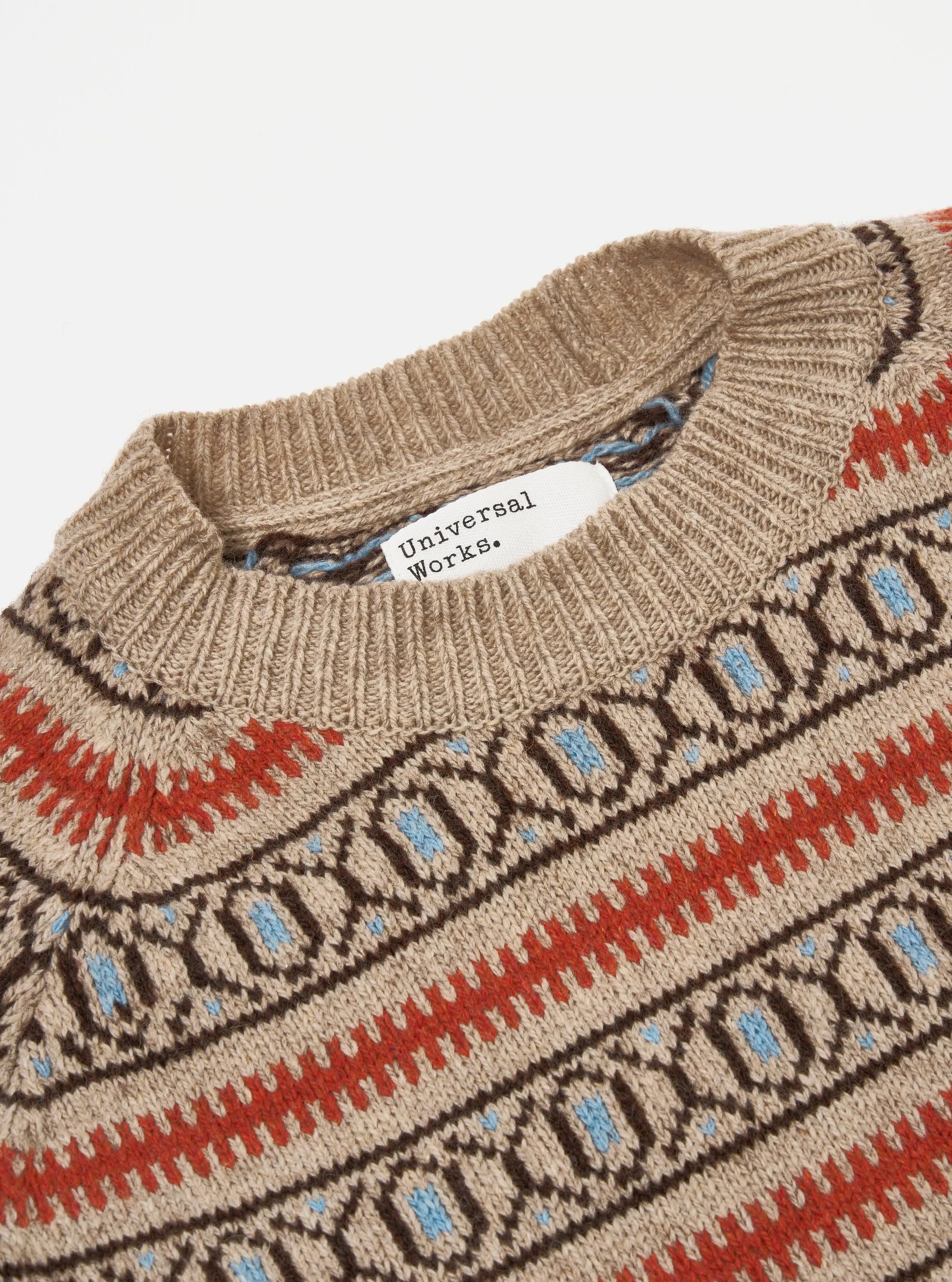 Oatmeal Eco Wool Loose Pocket Crew sold by Universal Works product image thumbnail 3
