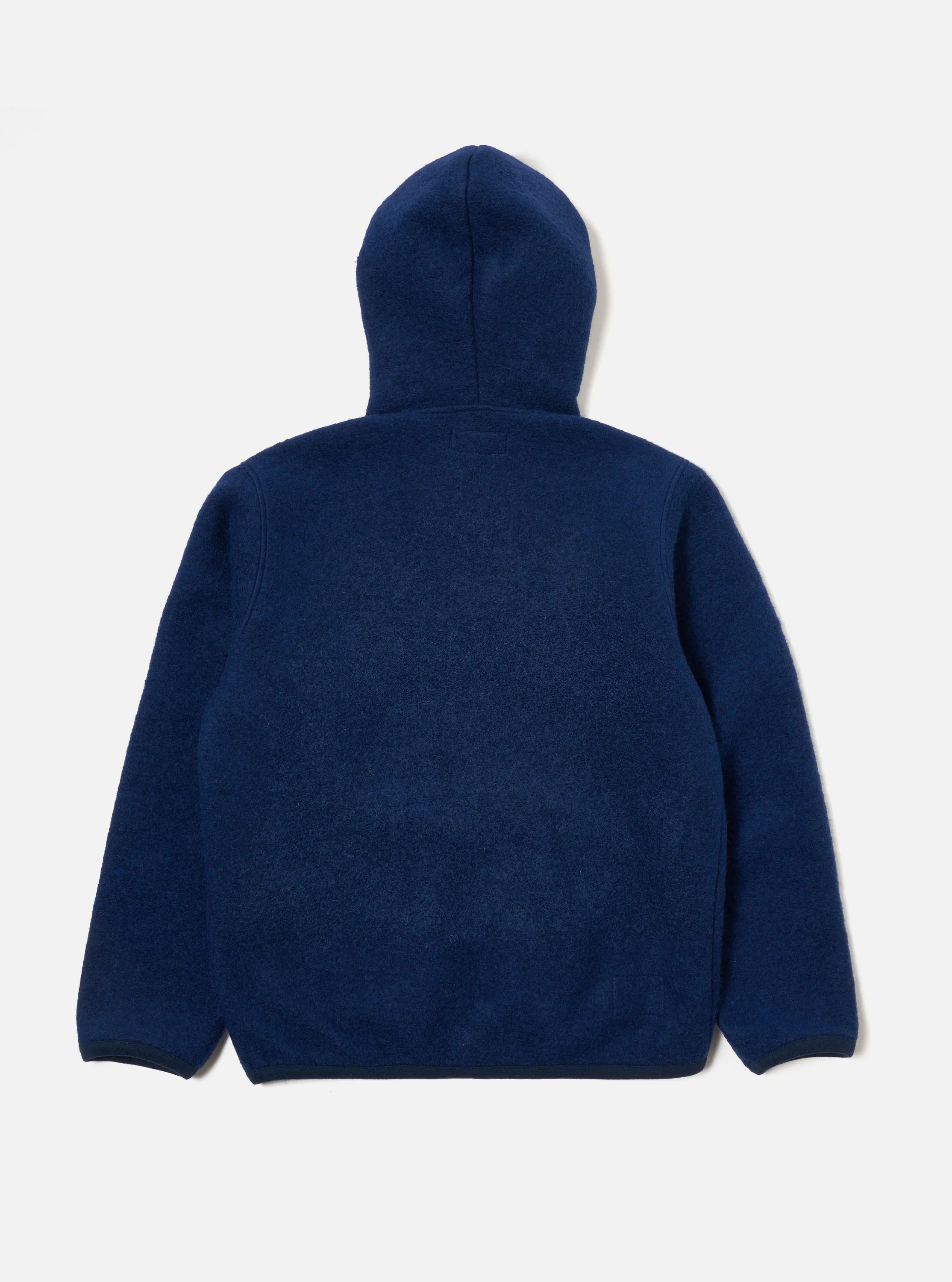 Universal Works Travel Hoodie in Indigo Wool Fleece sold by Universal Works product image thumbnail 2