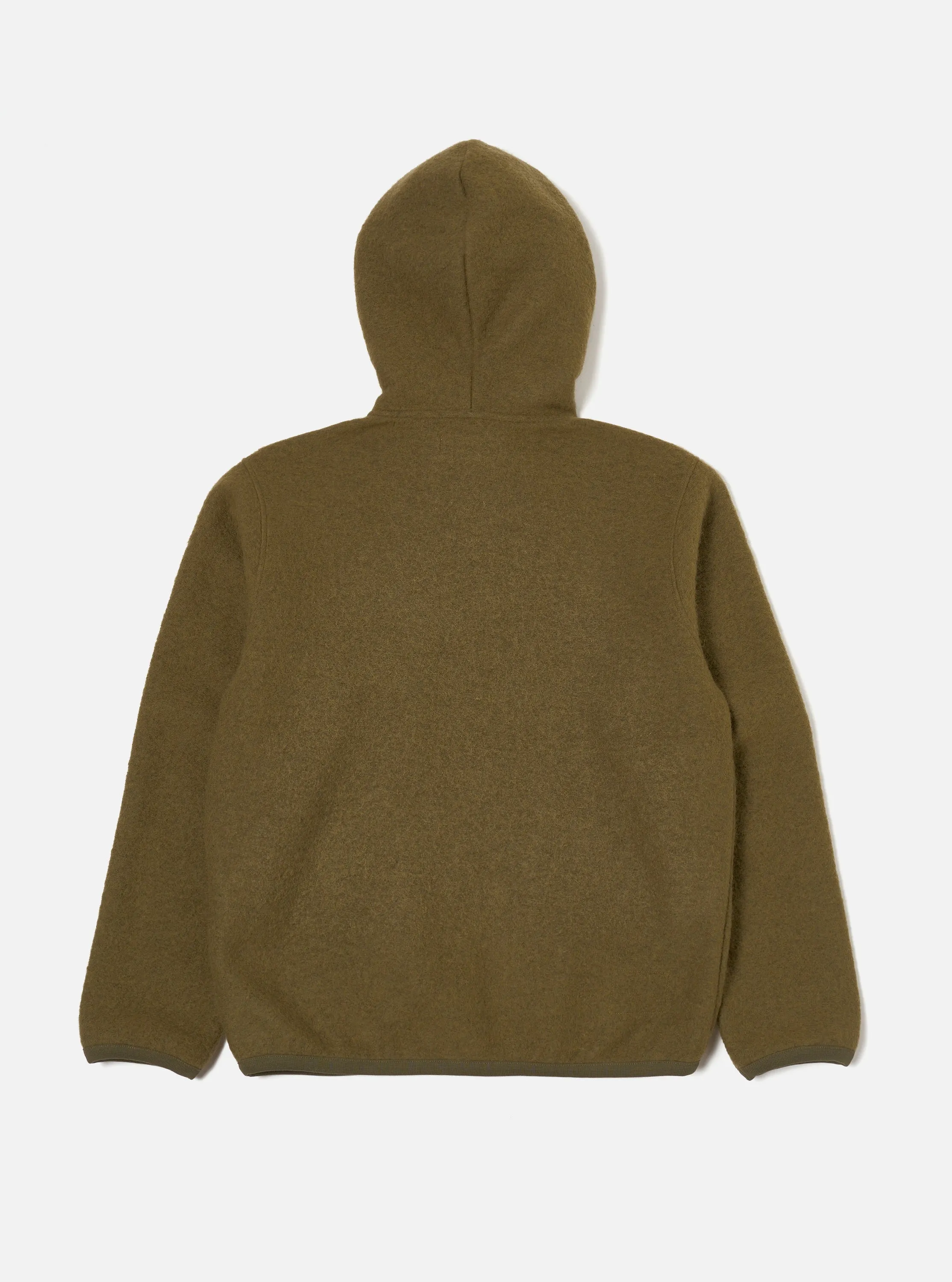 Universal Works Travel Hoodie in Lovat Wool Fleece sold by Universal Works product image thumbnail 2