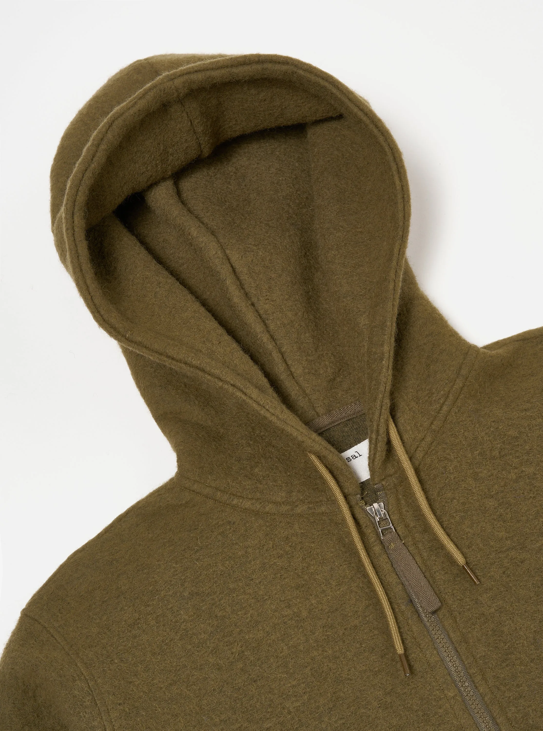 Universal Works Travel Hoodie in Lovat Wool Fleece sold by Universal Works product image thumbnail 3