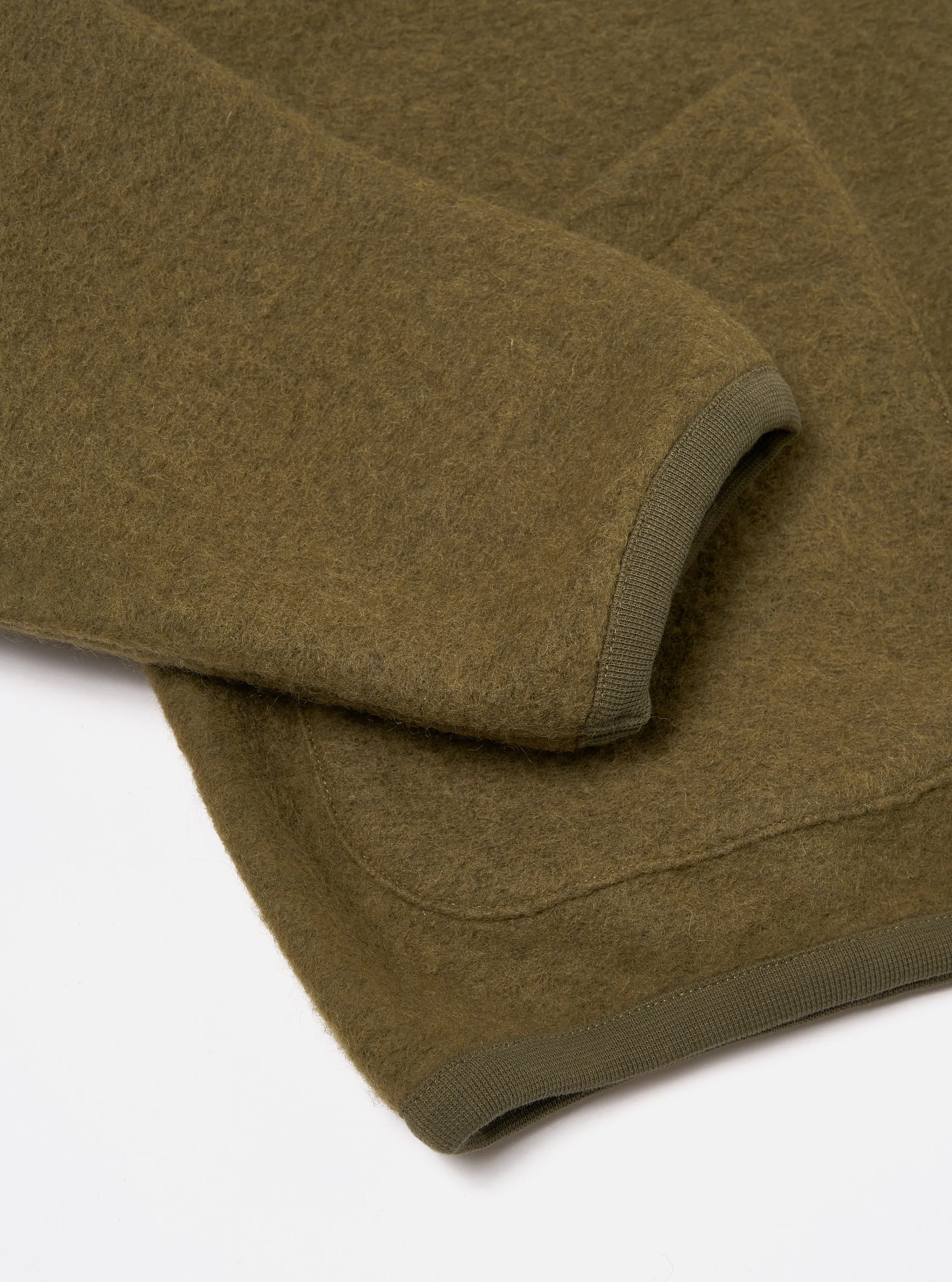 Universal Works Travel Hoodie in Lovat Wool Fleece sold by Universal Works product image thumbnail 5