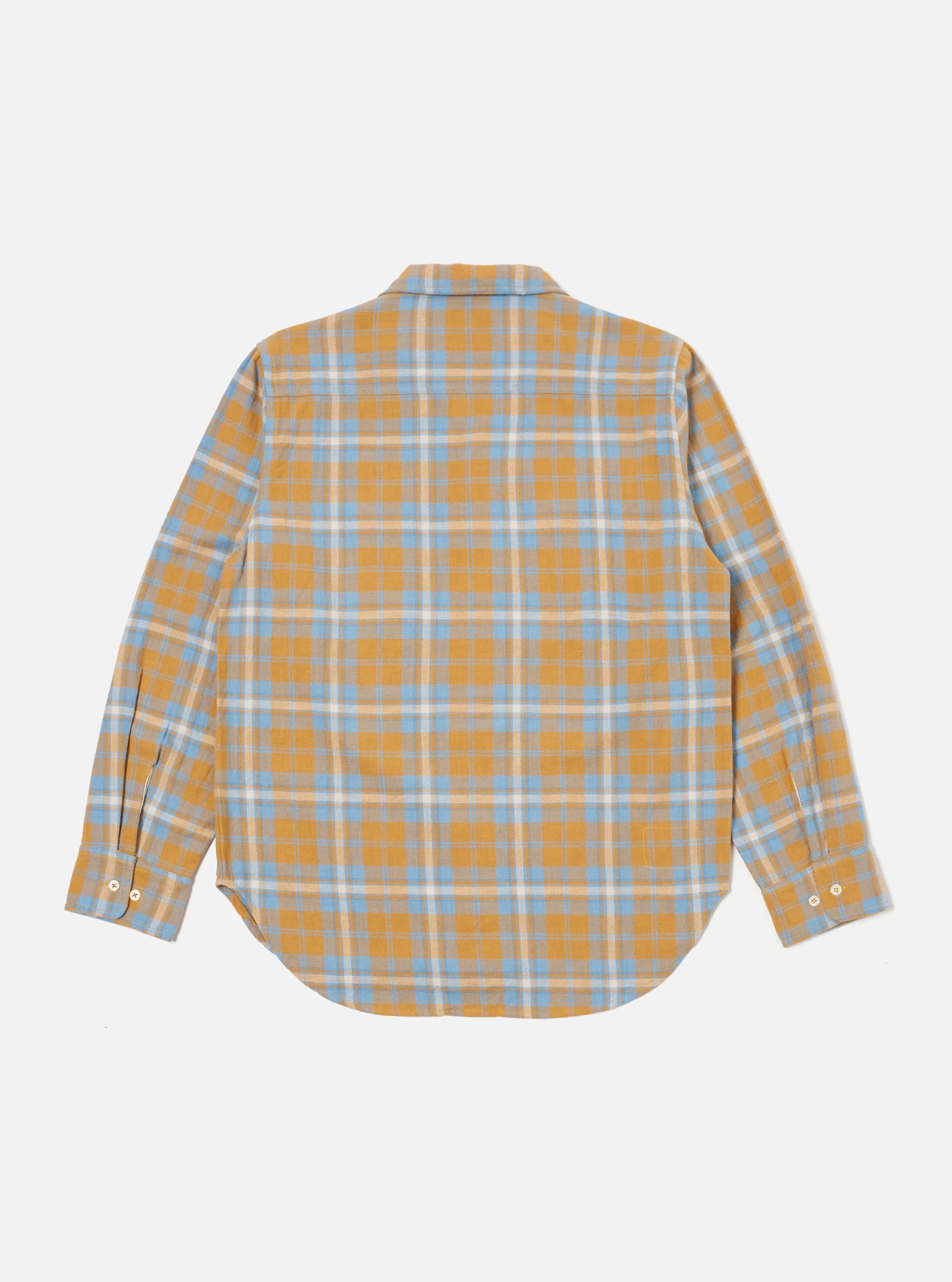 Gold Slub Twill Check Work Shirt sold by Universal Works product image thumbnail 2