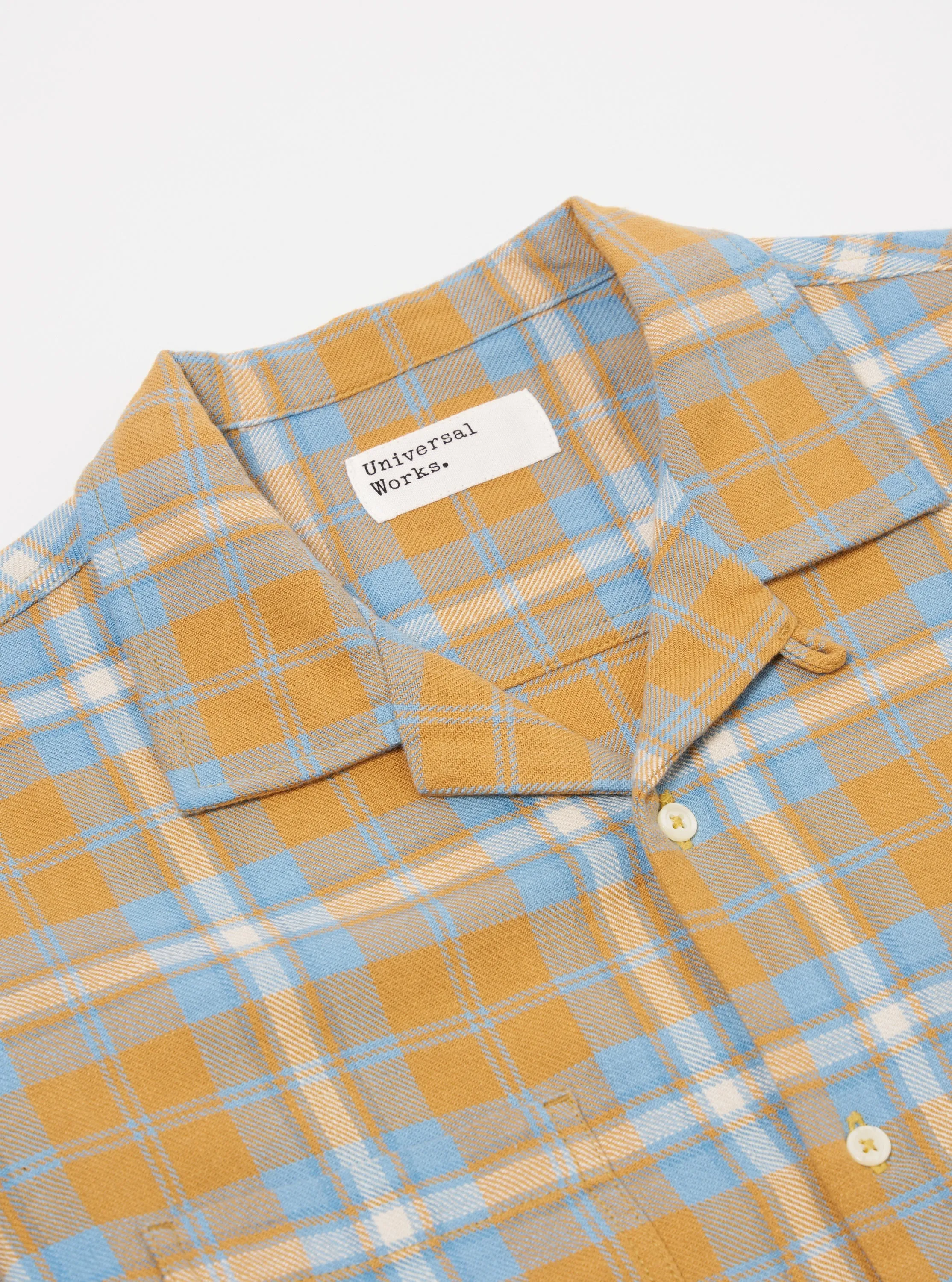 Gold Slub Twill Check Work Shirt sold by Universal Works product image thumbnail 3