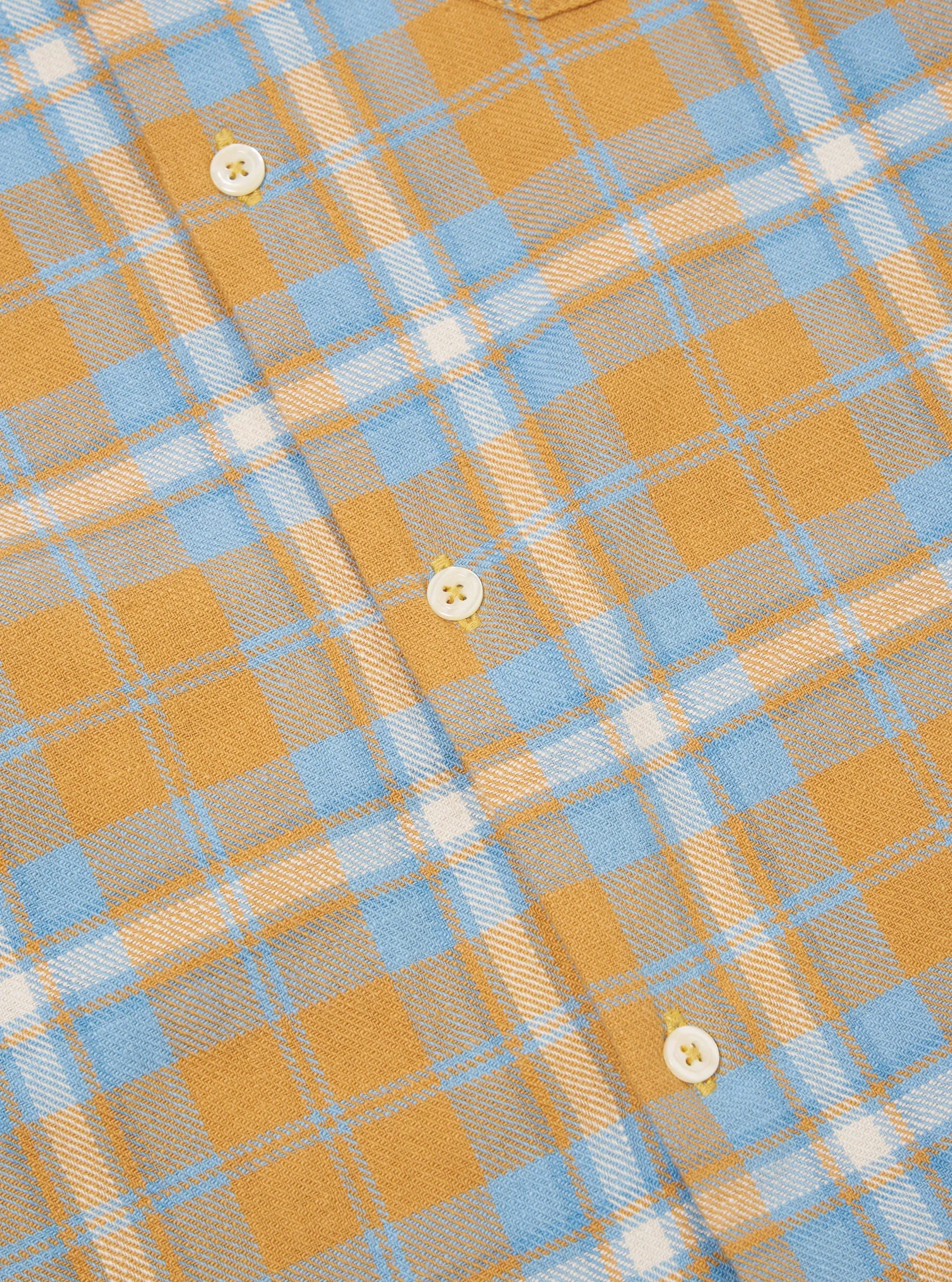 Gold Slub Twill Check Work Shirt sold by Universal Works product image thumbnail 4
