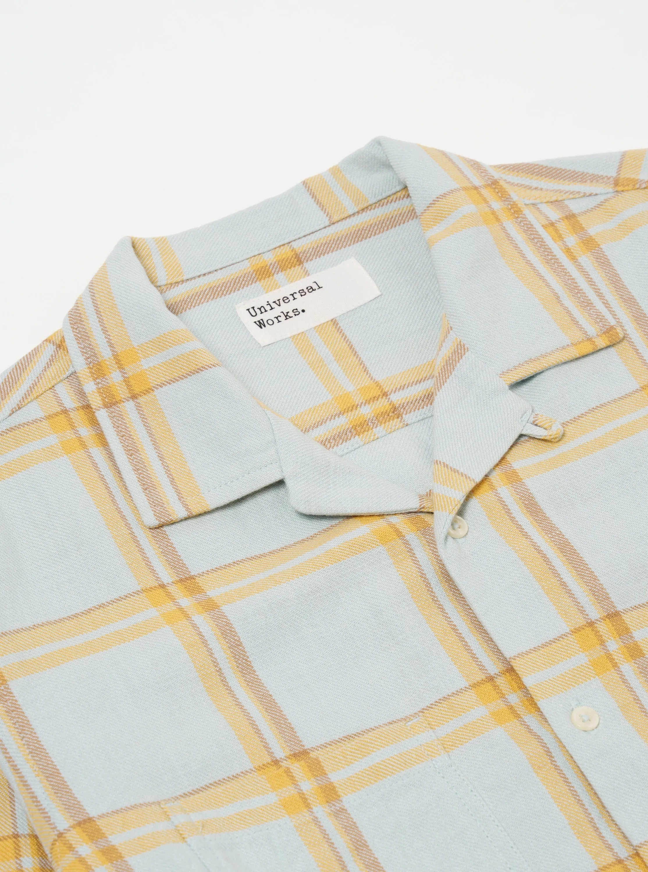 Blue Slub Twill Check Work Shirt sold by Universal Works product image thumbnail 3