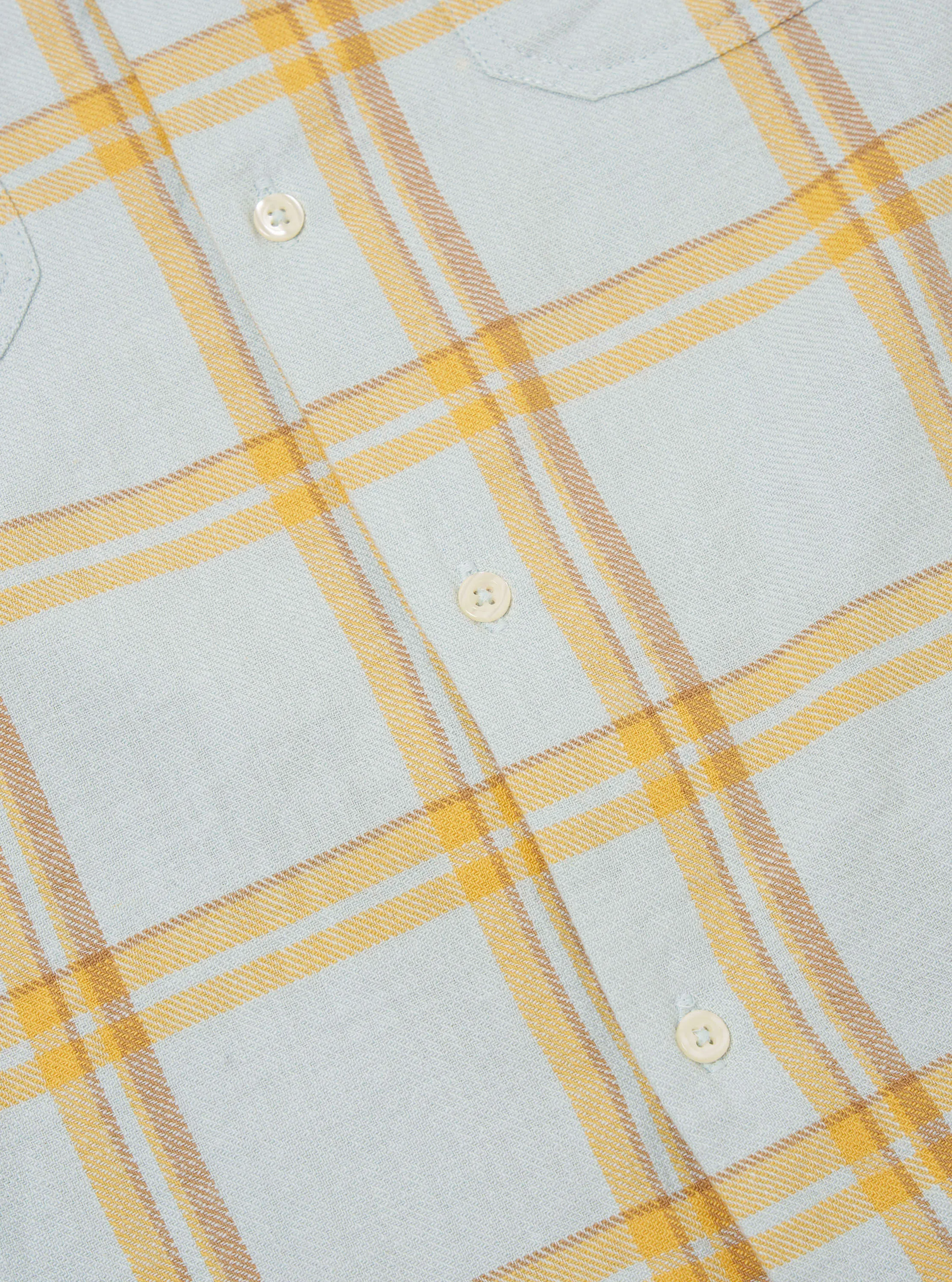 Blue Slub Twill Check Work Shirt sold by Universal Works product image thumbnail 4