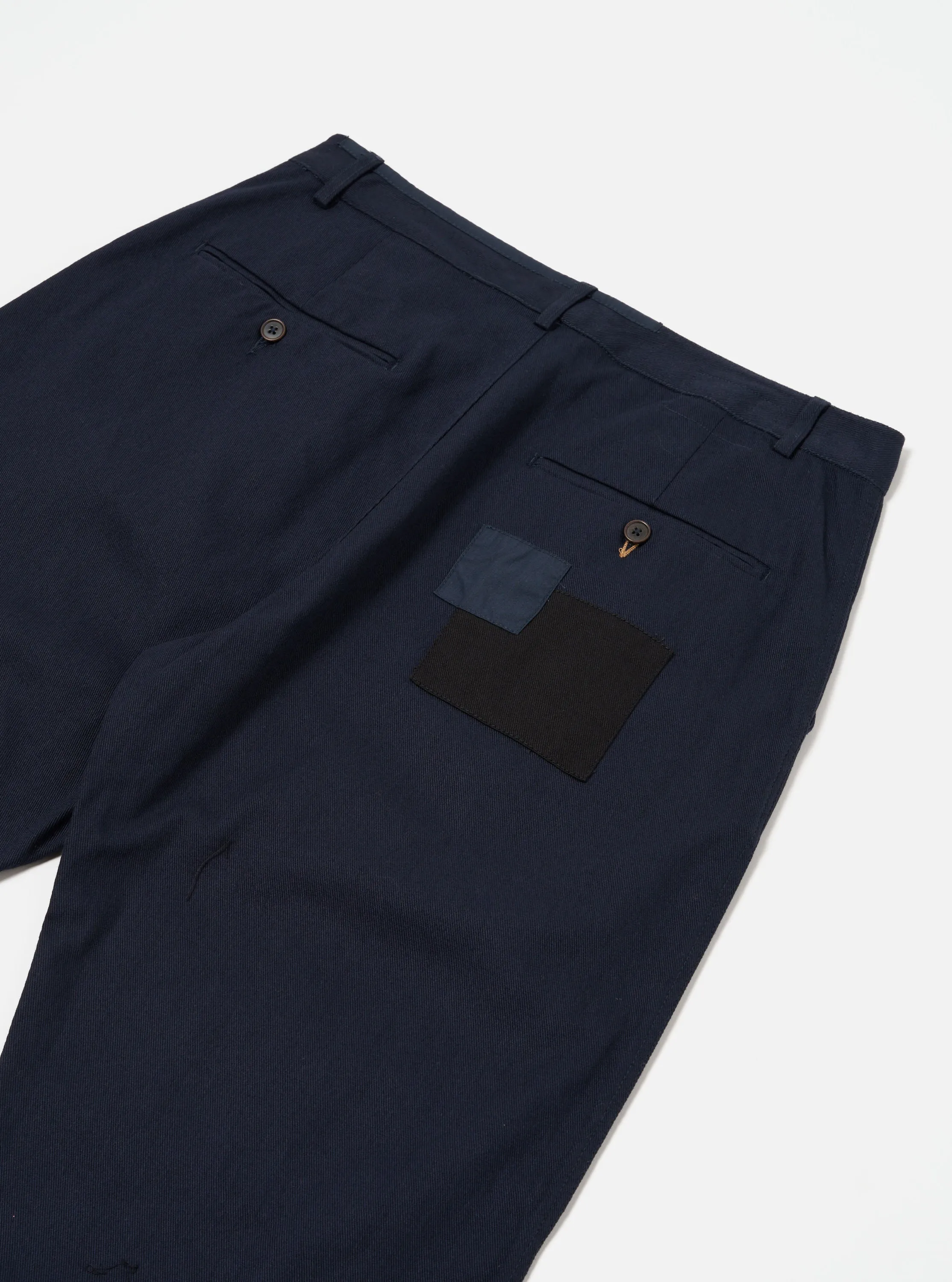 Universal Works Patched Super Chino in Navy Works Twill Mix sold by Universal Works product image thumbnail 4