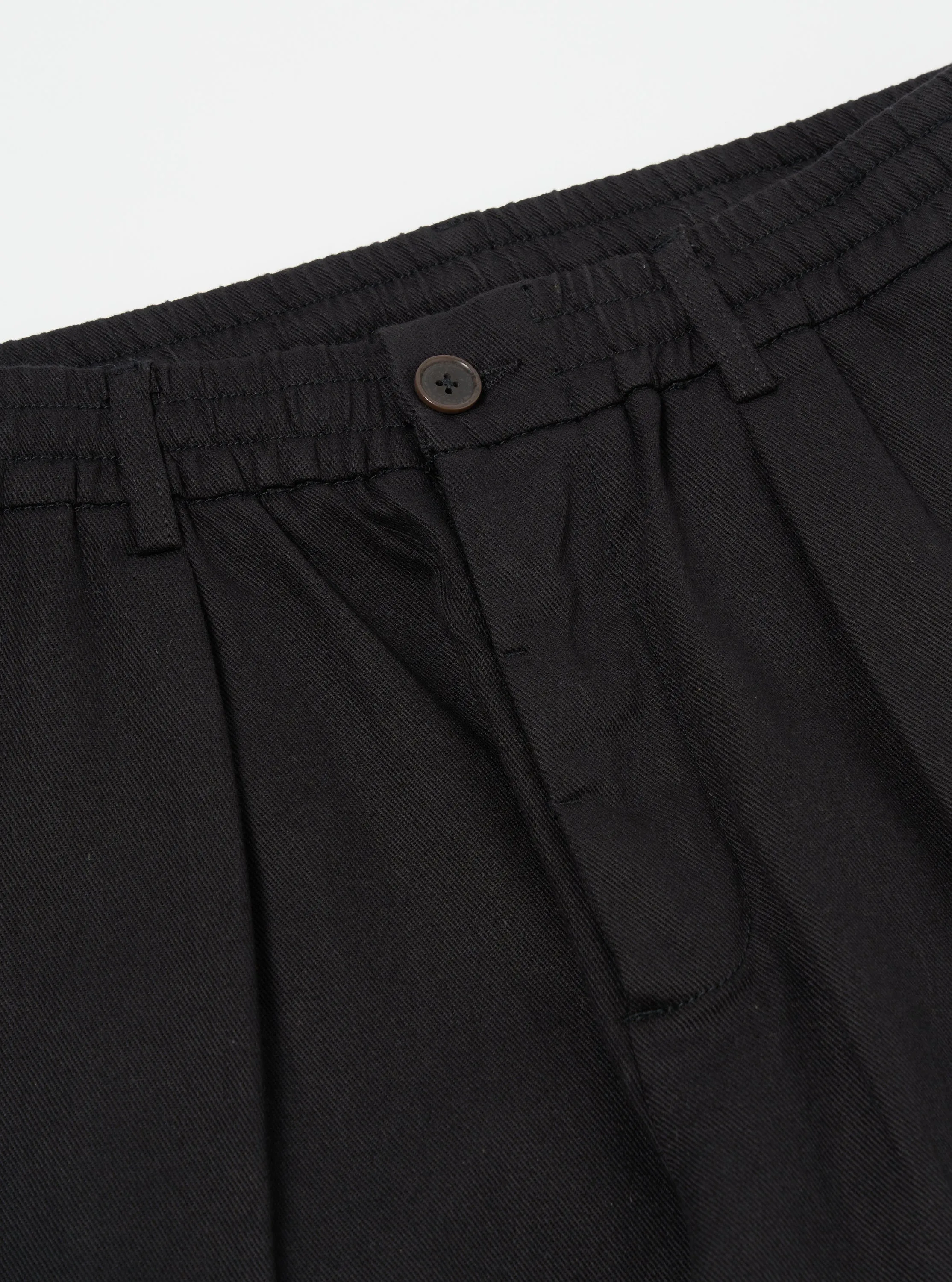 Universal Works Oxford Pant in Black Works Twill/Blanket Stripe sold by Universal Works product image thumbnail 3