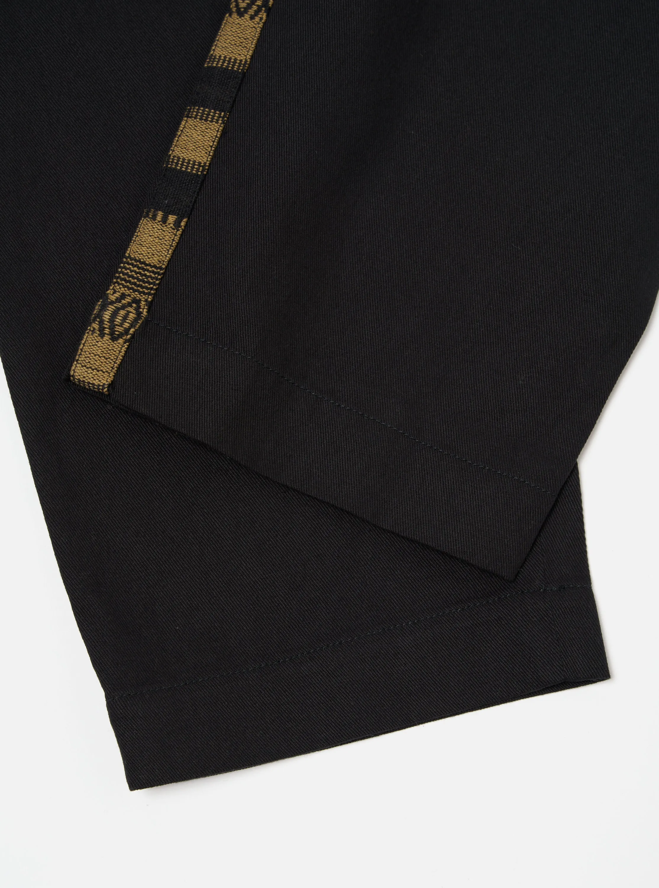 Universal Works Oxford Pant in Black Works Twill/Blanket Stripe sold by Universal Works product image thumbnail 5