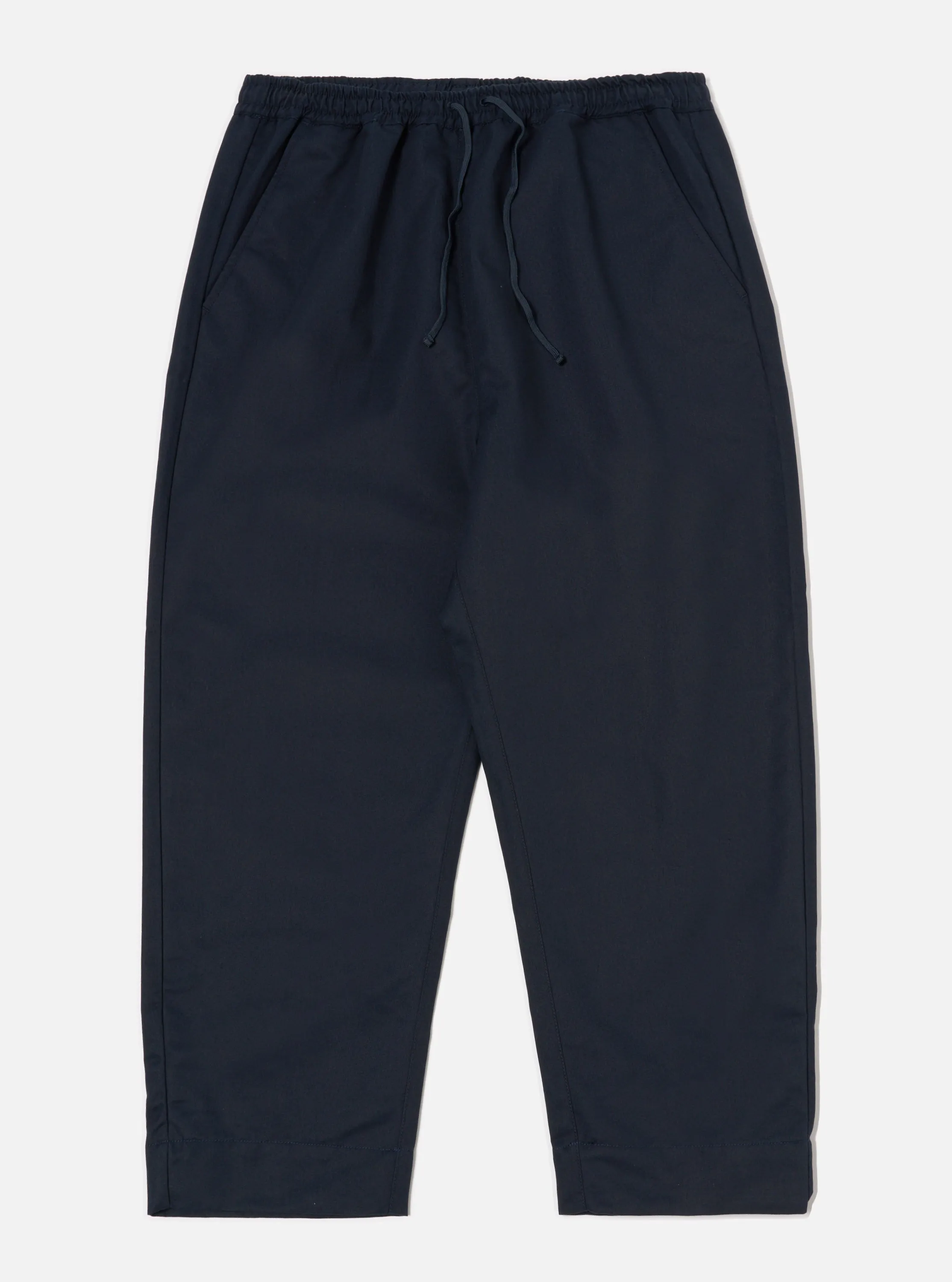 Universal Works Judo Pant in Navy Brushed Polytech sold by Universal Works