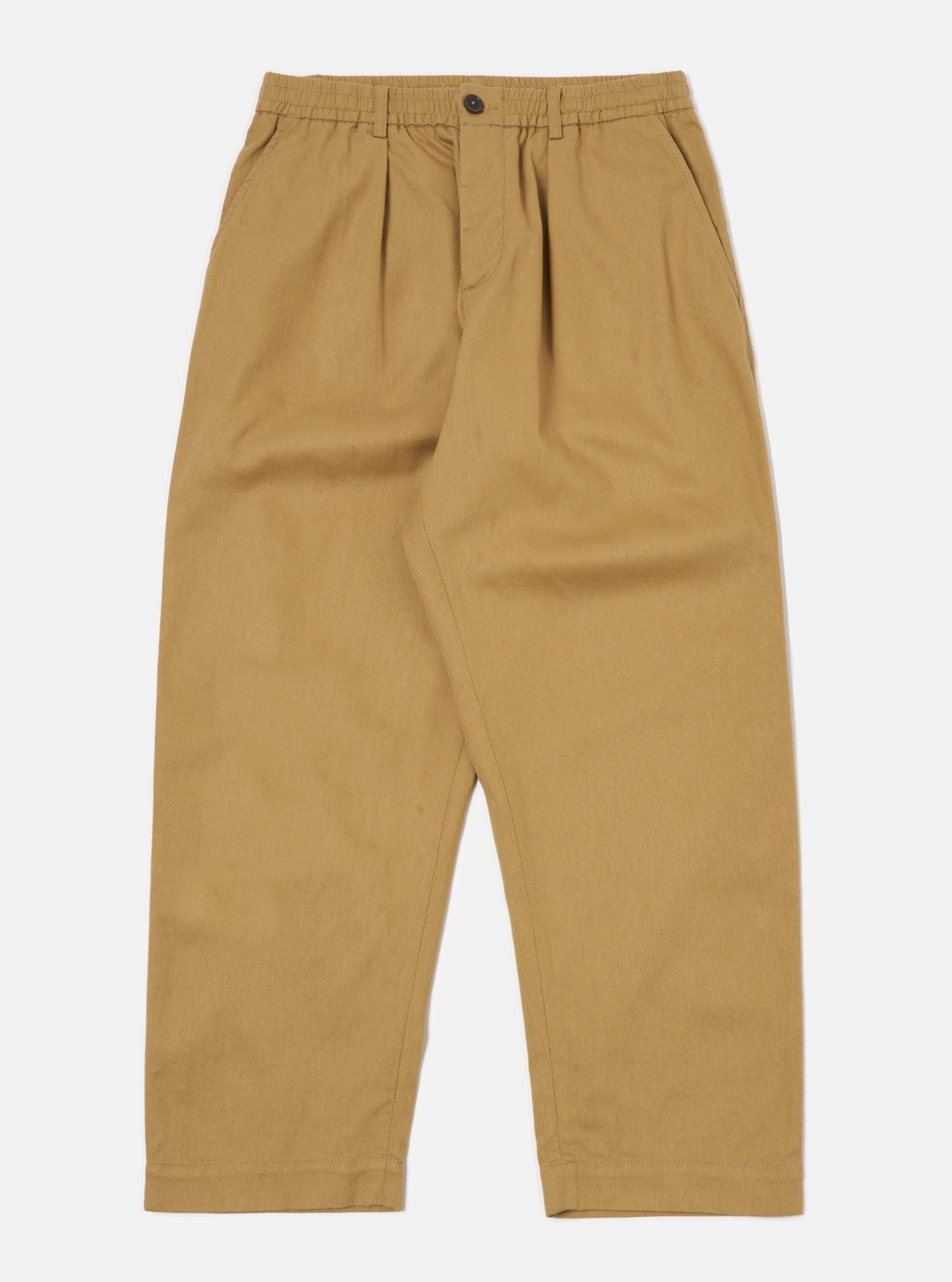 Universal Works Oxford Pant in Khaki Works Twill sold by Universal Works
