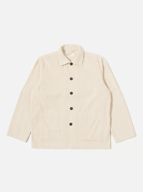 Ecru 6 Wale Cord Easy Jacket sold by Universal Works