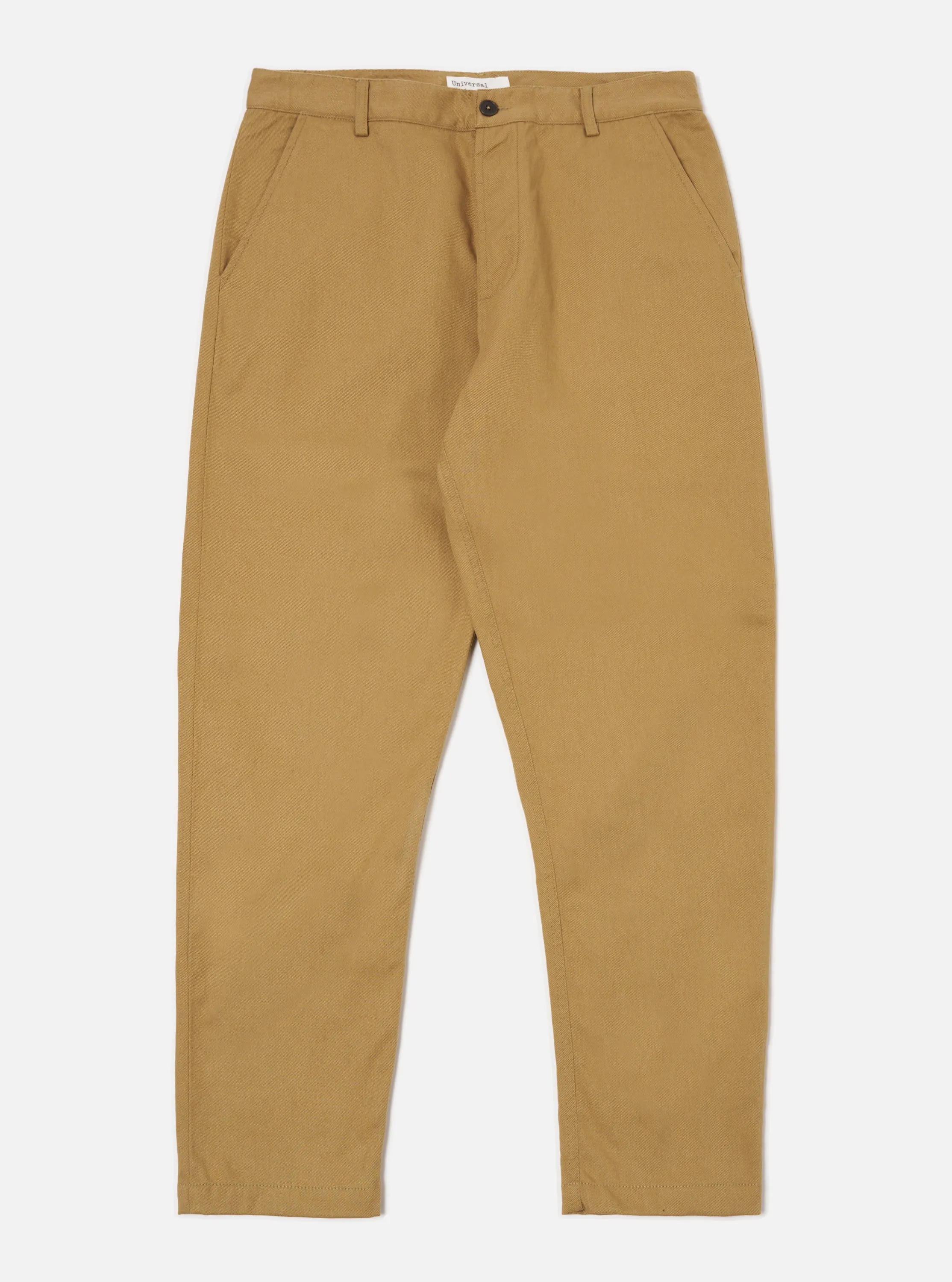 Universal Works Military Chino in Khaki Works Twill sold by Universal Works