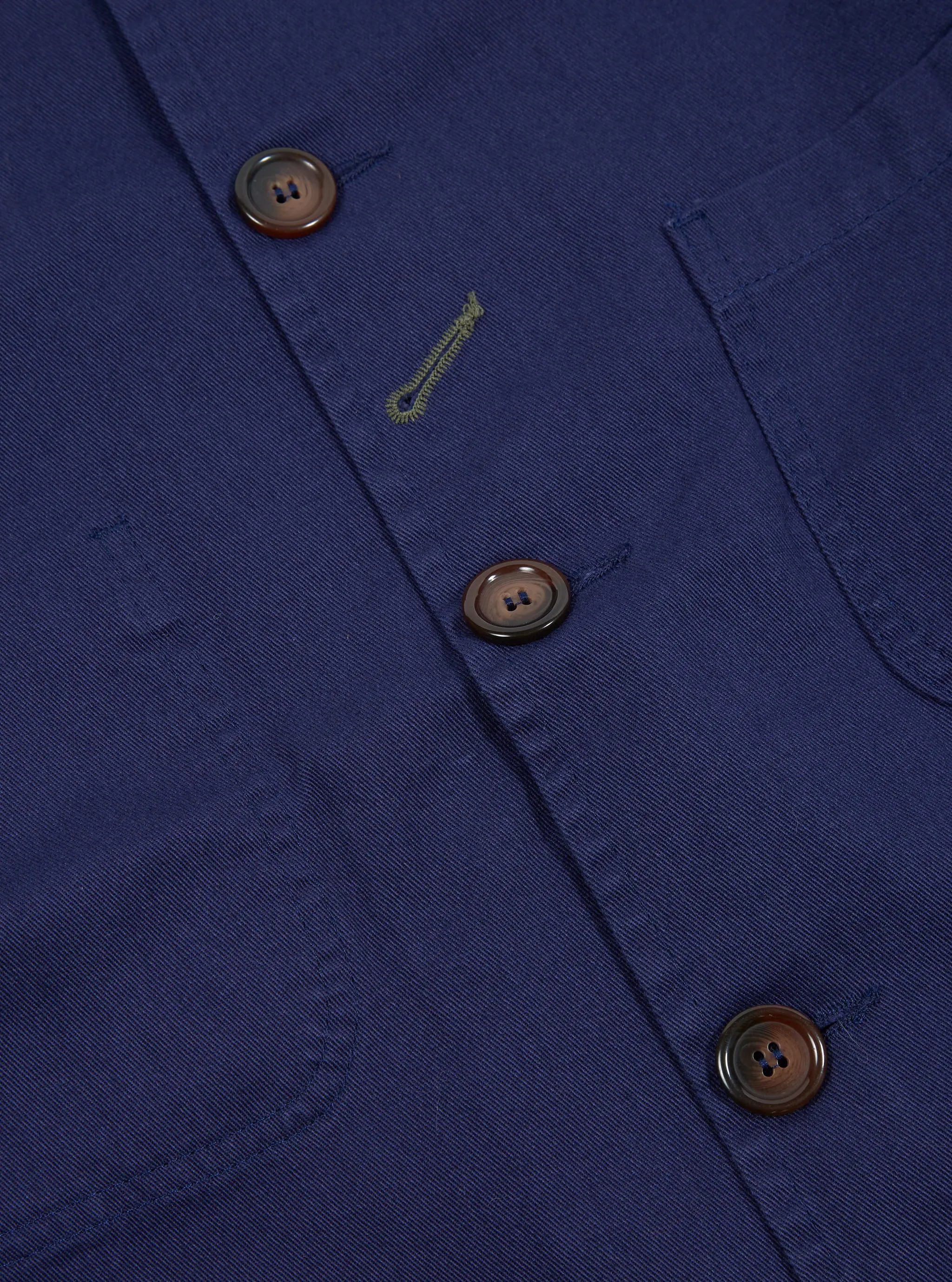 Universal Works Bakers Jacket in Work Blue Byron Twill sold by Universal Works product image thumbnail 4