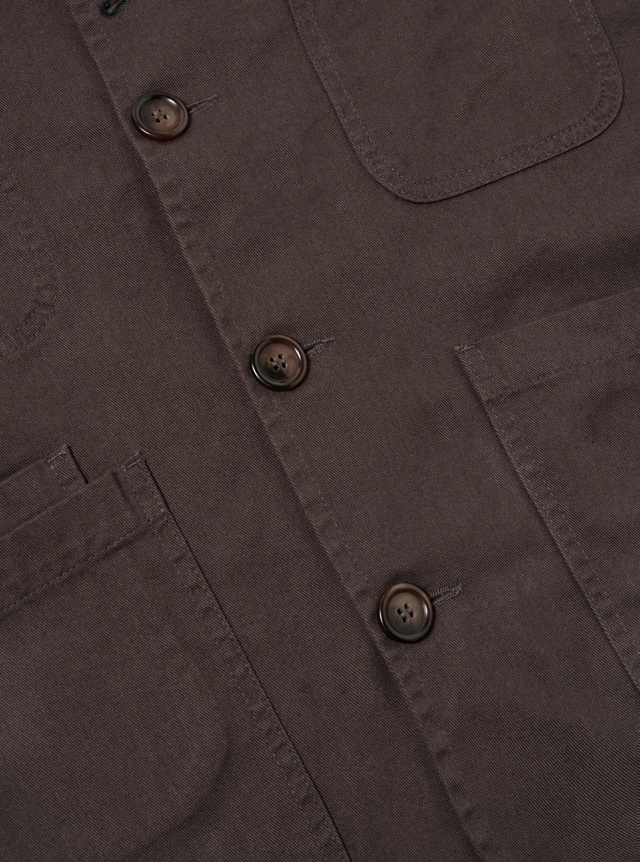 Universal Works Bakers Jacket in Brown Byron Twill sold by Universal Works product image thumbnail 4
