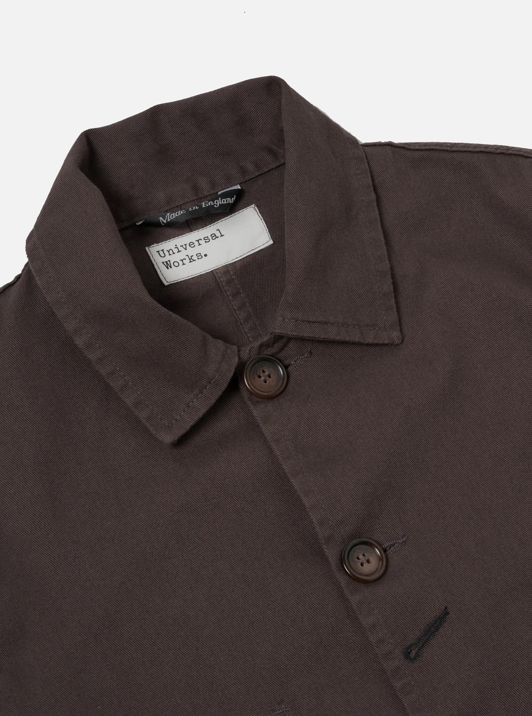 Universal Works Bakers Jacket in Brown Byron Twill sold by Universal Works product image thumbnail 3