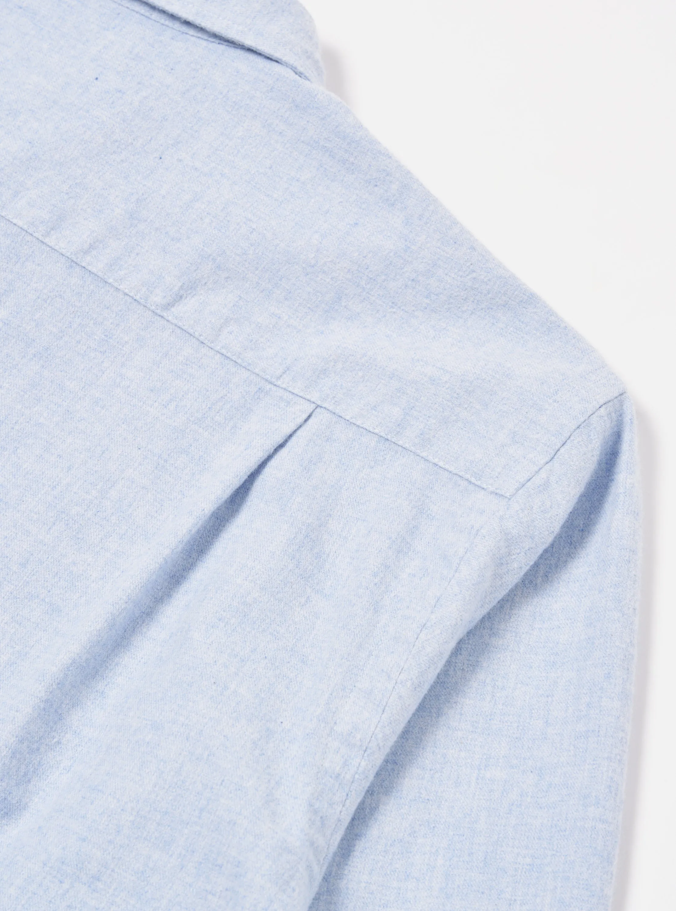 Universal Works Square Pocket Shirt in Blue Brushed Flannel sold by Universal Works product image thumbnail 4