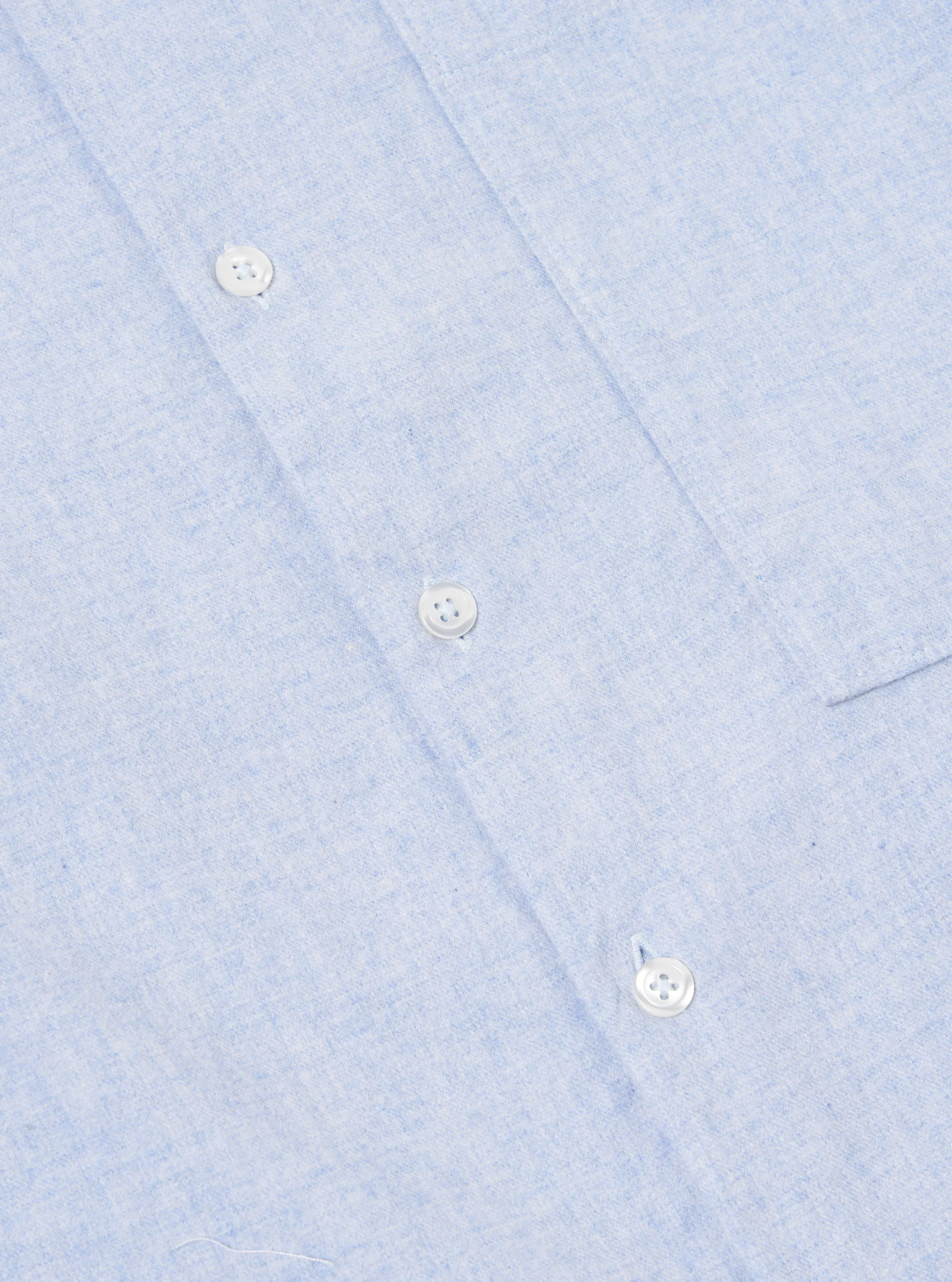 Universal Works Square Pocket Shirt in Blue Brushed Flannel sold by Universal Works product image thumbnail 5