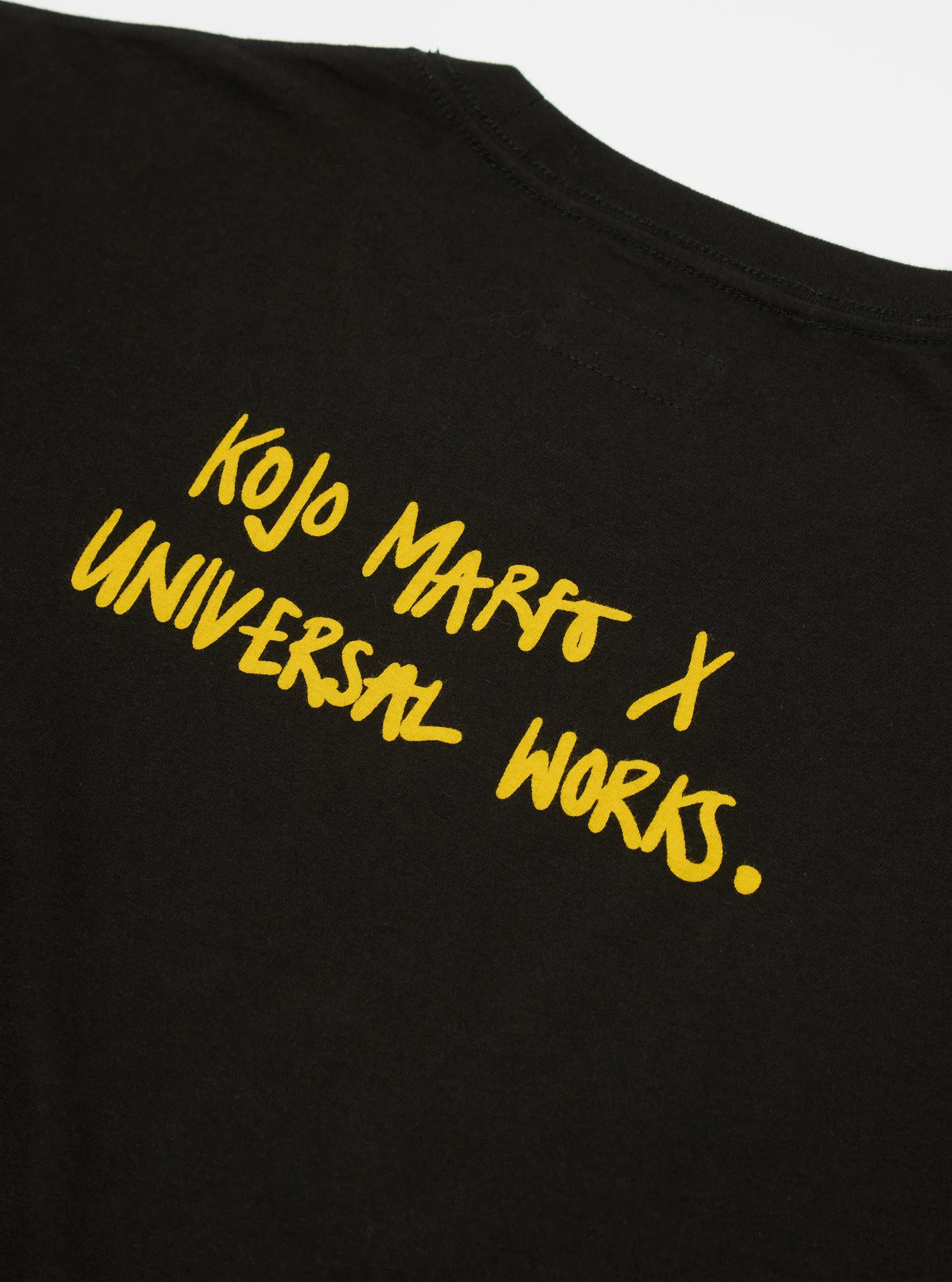 Kojo Marfo x Universal Works Print Tee in Black Cotton sold by Universal Works product image thumbnail 5