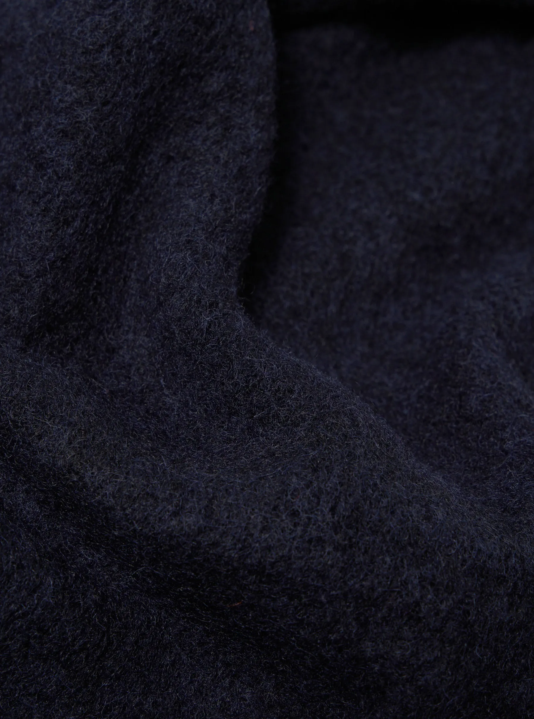 Universal Works Zip Bomber in Navy Wool Fleece sold by Universal Works product image thumbnail 5