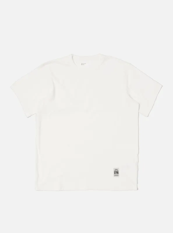 Universal Works Core Tee in Ecru Single Jersey sold by Universal Works