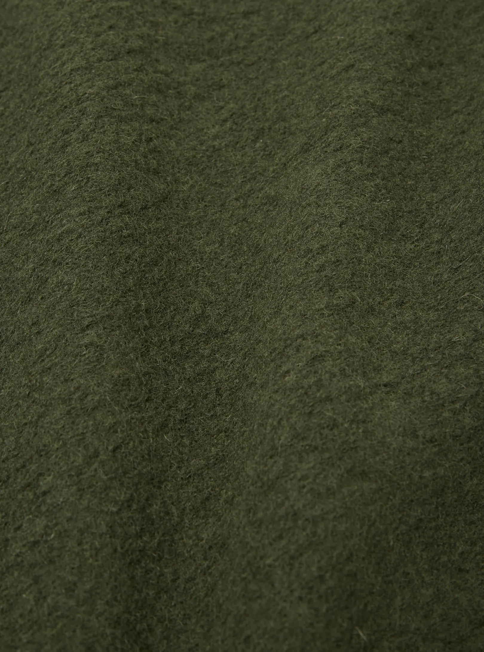 Universal Works Zip Waistcoat in Olive Wool Fleece sold by Universal Works product image thumbnail 5