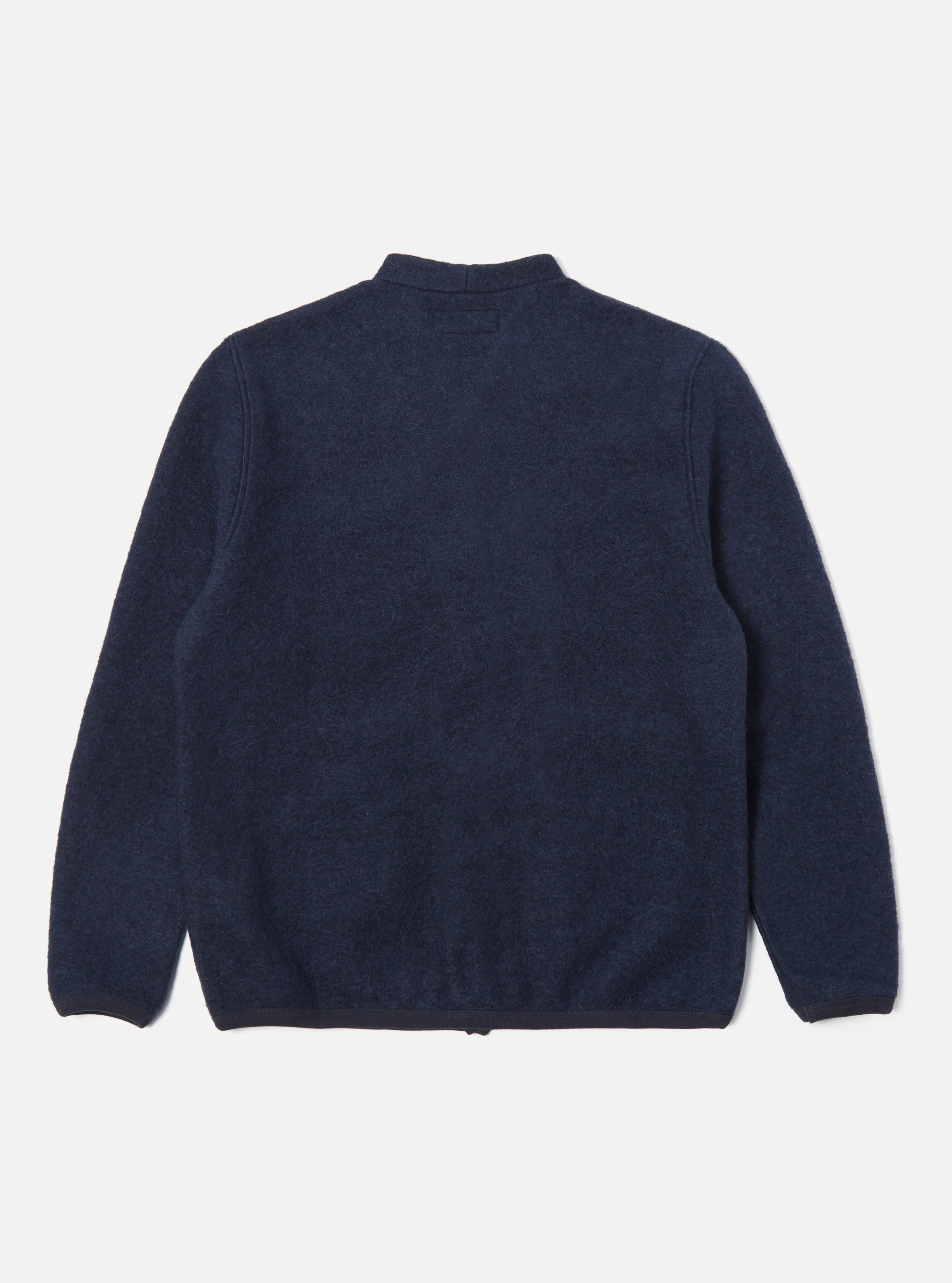 Universal Works Cardigan in Navy Wool Fleece sold by Universal Works product image thumbnail 2