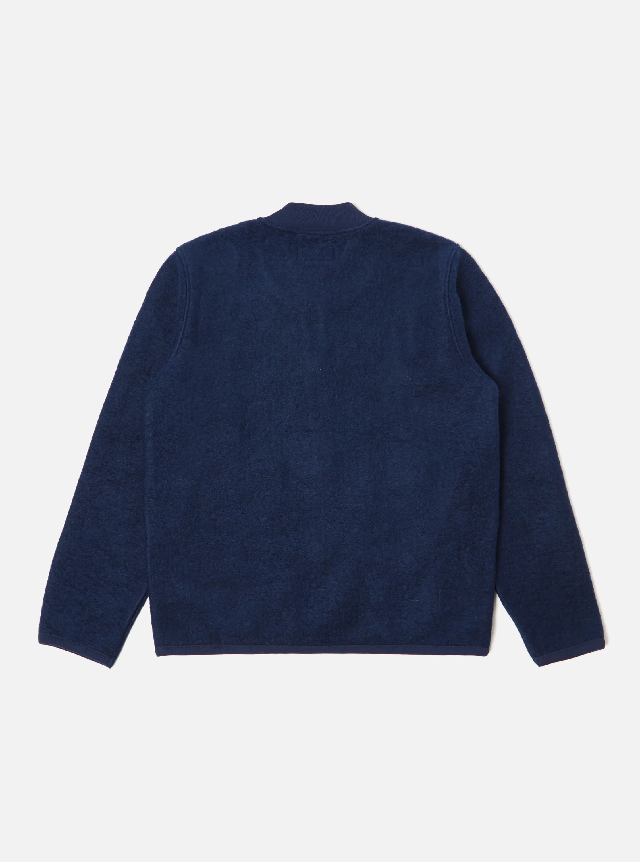 Universal Works Zip Bomber in Indigo Wool Fleece sold by Universal Works product image thumbnail 2