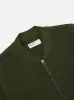 Universal Works Zip Bomber in Olive Wool Fleece sold by Universal Works