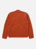 Universal Works Zip Bomber in Orange Wool Fleece sold by Universal Works