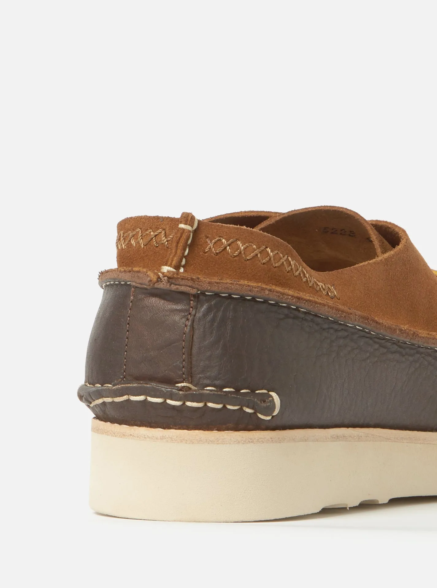 Yogi x Universal Works Finn in Cola/Dark Brown Suede/Tumbled Leather sold by Universal Works product image thumbnail 4