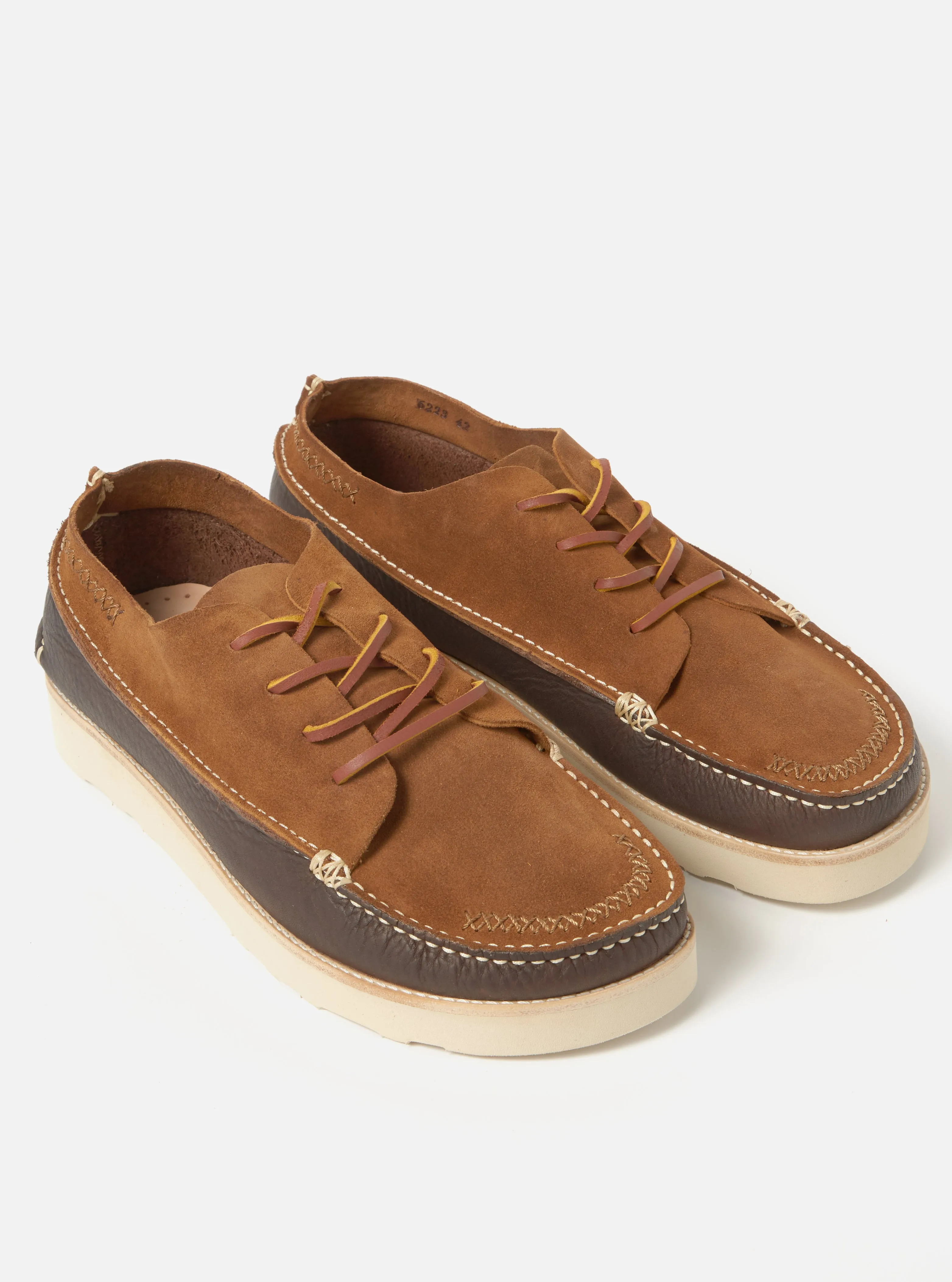 Yogi x Universal Works Finn in Cola/Dark Brown Suede/Tumbled Leather sold by Universal Works product image thumbnail 2