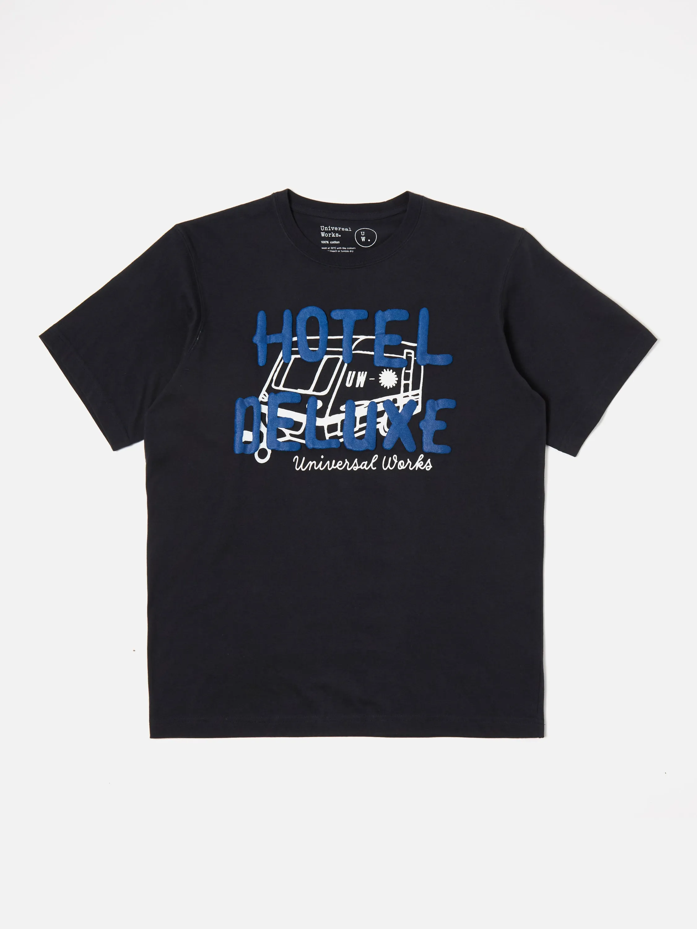 Universal Works Print Tee in 'Hotel Deluxe' Single Jersey sold by Universal Works product image thumbnail 2