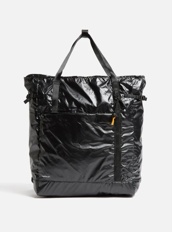 Sandqvist Viggo Backpack in Black Recycled Nylon sold by Universal Works