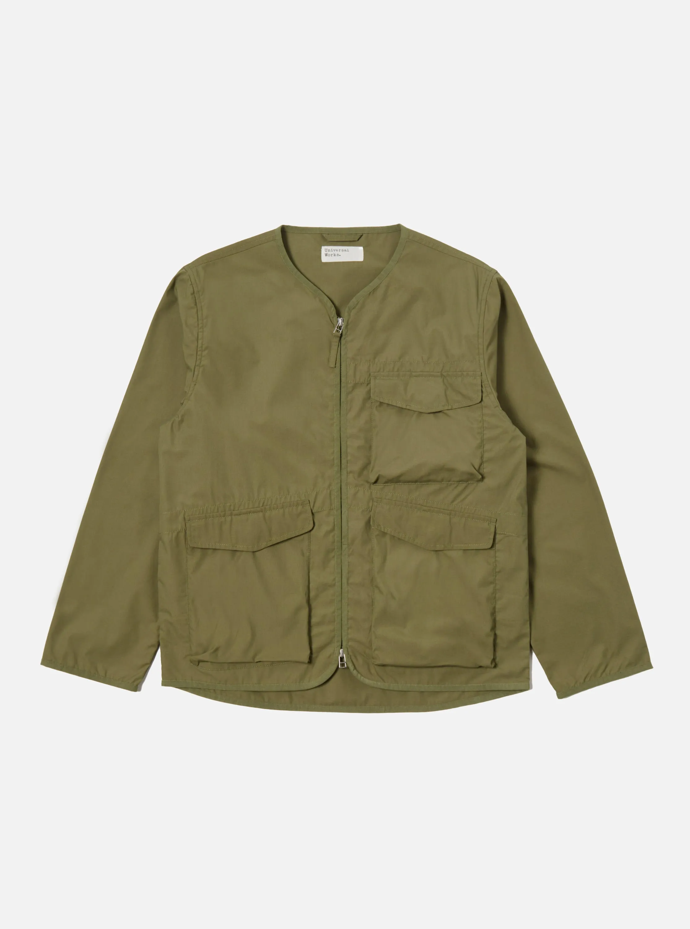 Universal Works Parachute Liner Jacket in Olive Recycled Poly Tech sold by Universal Works product image thumbnail 2