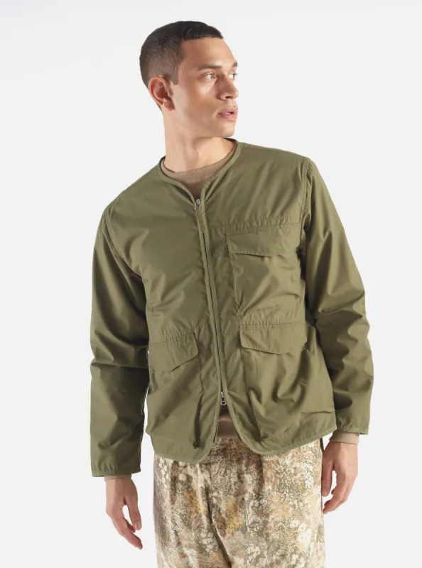 Universal Works Parachute Liner Jacket in Olive Recycled Poly Tech sold by Universal Works