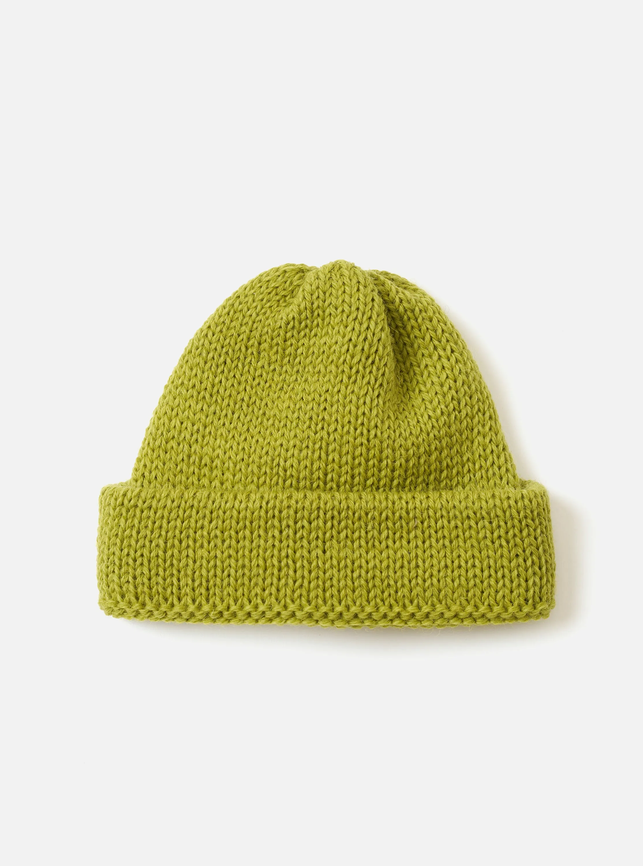 Olive British Wool Short Watch Cap sold by Universal Works