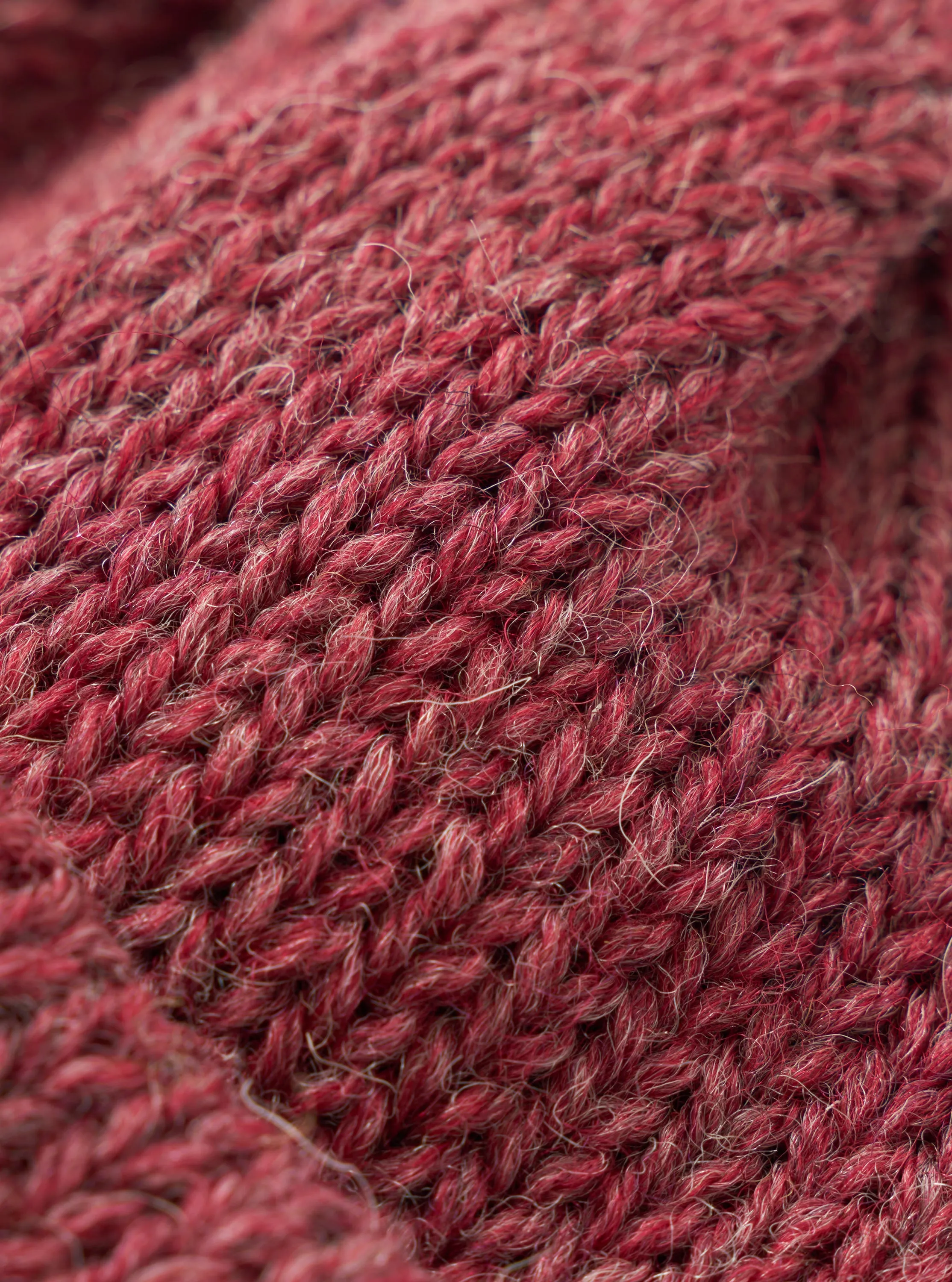 Burgundy British Wool Short Watch Cap sold by Universal Works product image thumbnail 4