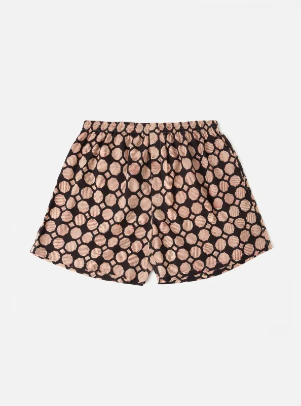 Black Hand Block Print Boxer Short sold by Universal Works