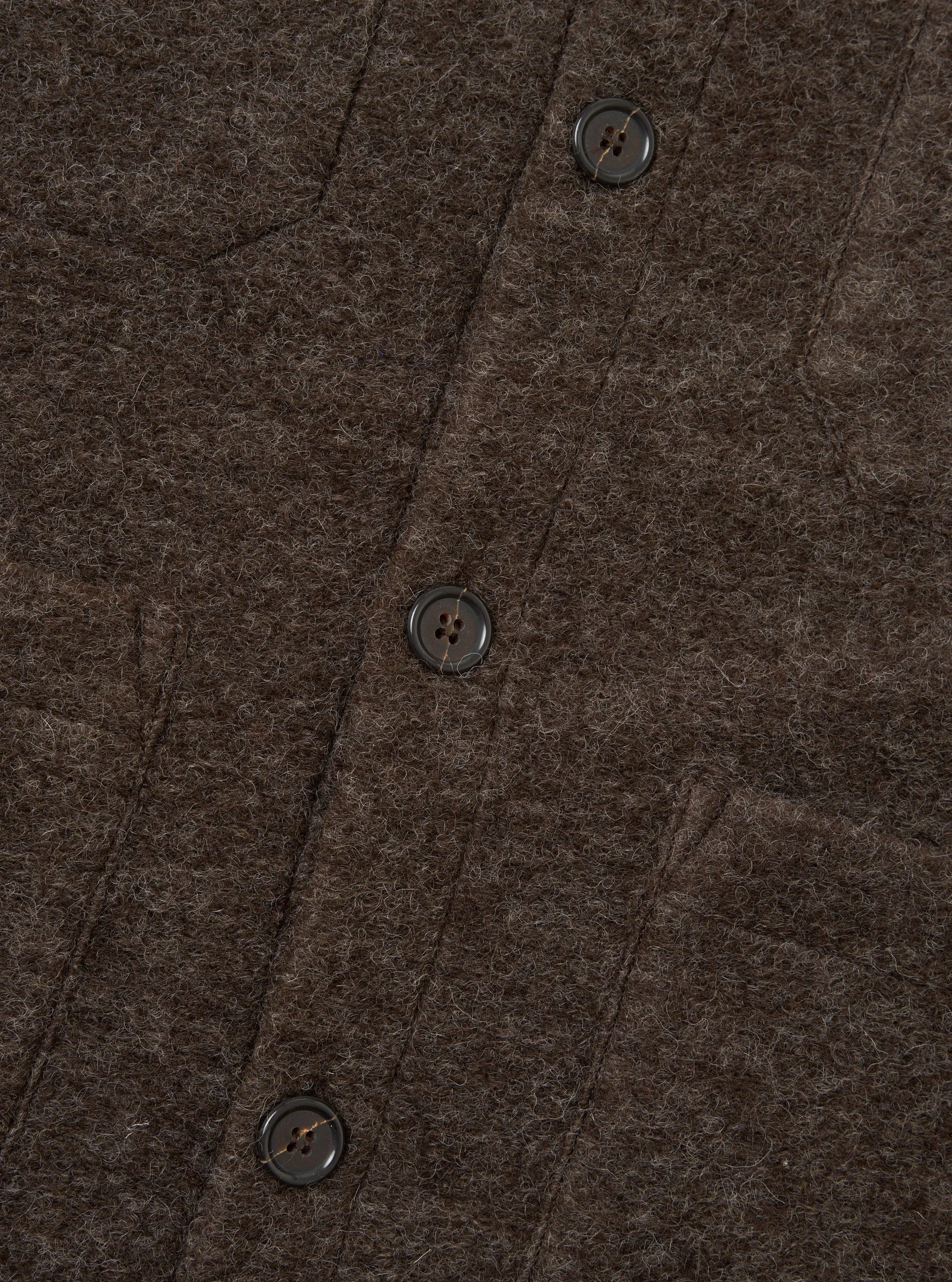 Brown Wool Fleece Cardigan sold by Universal Works product image thumbnail 5