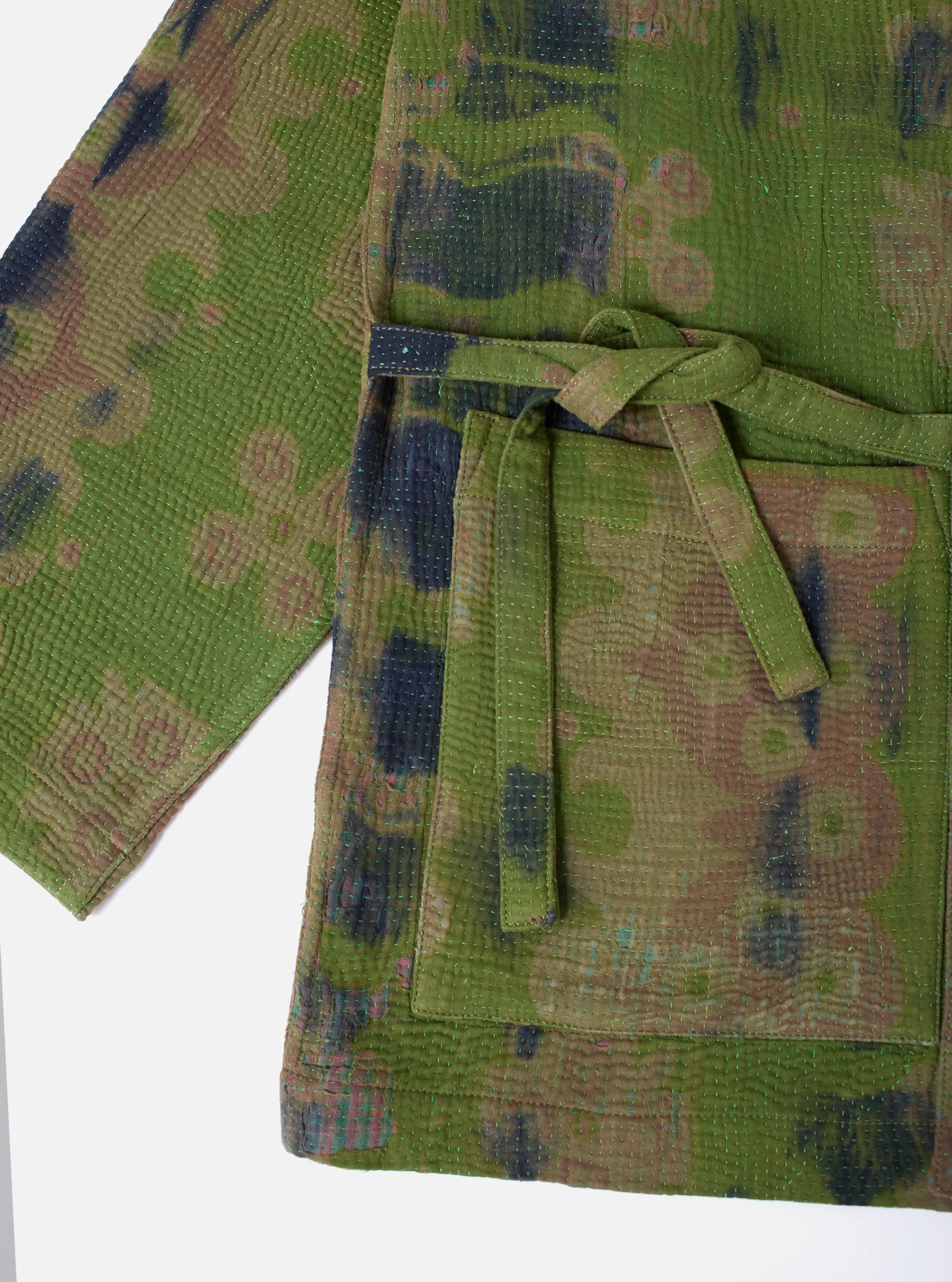 Green Tie Dye #4 Kantha Kyoto Work Jacket - Large sold by Universal Works product image thumbnail 5